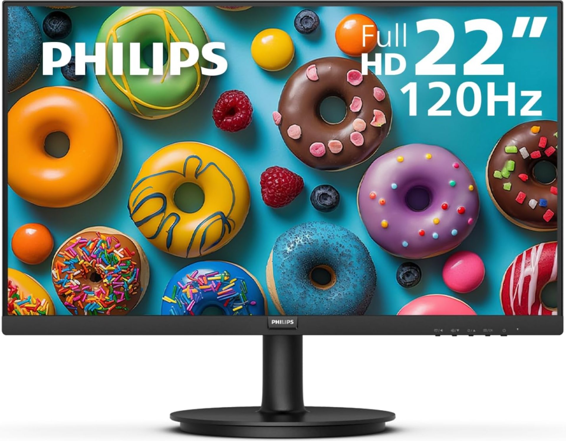 Philips 221V8LB3 22″ Class Thin Full HD Monitor – 120Hz with 1ms MPRT for Casual Gaming, Adaptive Sync, LowBlue Mode, VESA Mount, HDMI & VGA, 4-Year Advance Replacement Warranty Philips 221V8LB3 22″ Class Thin Full HD Monitor – 120Hz with 1ms MPRT for Casual Gaming, Adaptive Sync, LowBlue Mode, VESA Mount, HDMI & VGA, 4-Year Advance Replacement Warranty