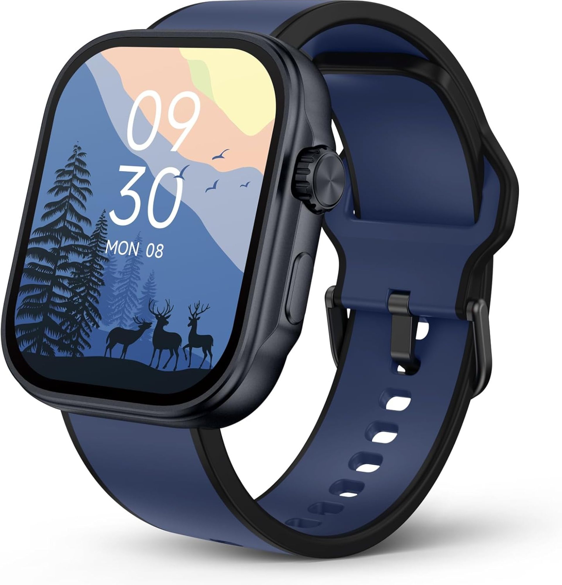 Smart Watch, AI Running Plan, PPG Blood Pressure Monitor, 3ATM Waterproof Fitness Tracker, 1.99″ AMOLED Display, Heart Rate Blood Oxygen Sleep, Smartwatch for Men Compatible with Android and iOS Blue Smart Watch, AI Running Plan, PPG Blood Pressure Monitor, 3ATM Waterproof Fitness Tracker, 1.99″ AMOLED Display, Heart Rate Blood Oxygen Sleep, Smartwatch for Men Compatible with Android and iOS Blue