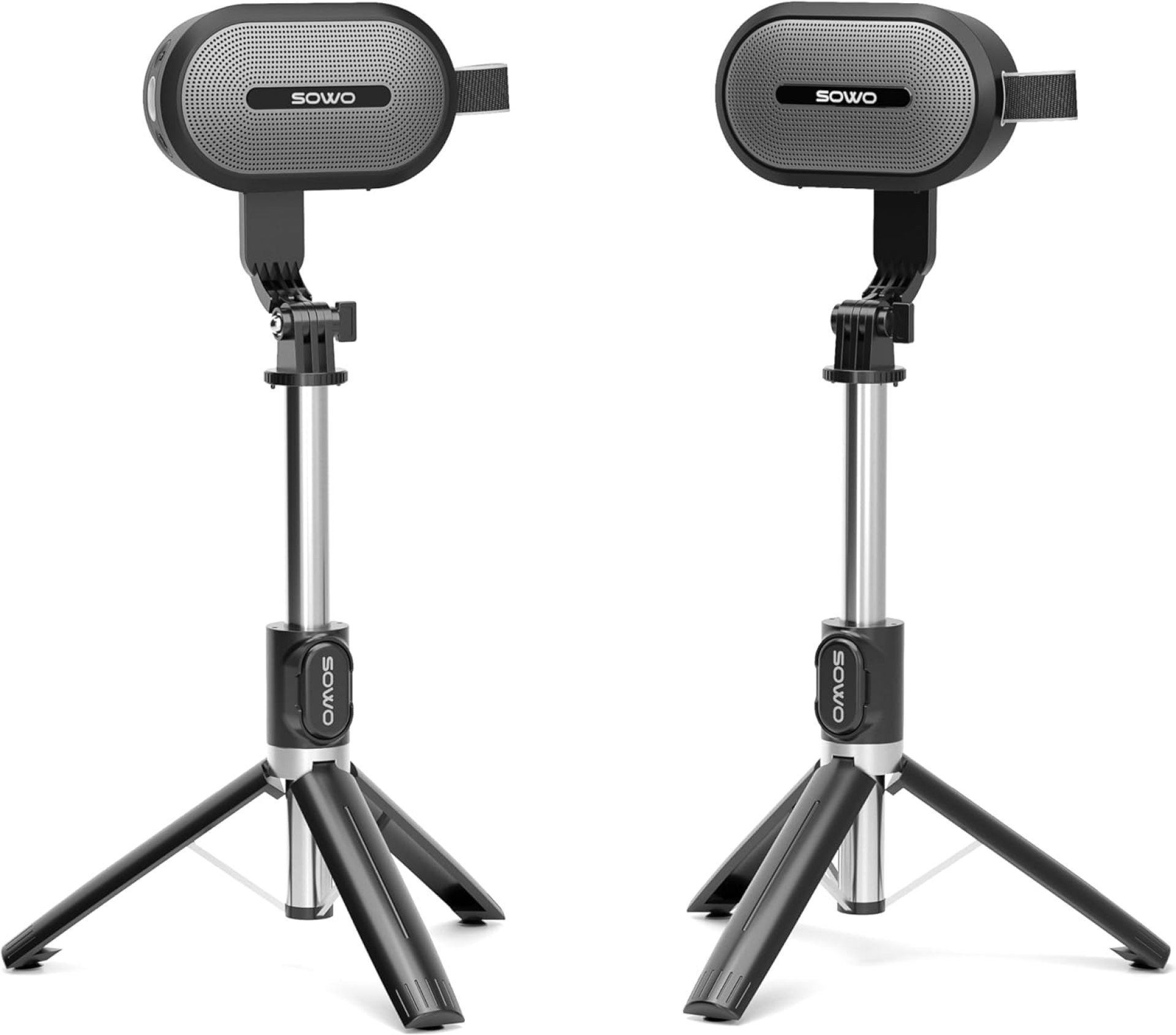 SOWO Wireless Dual Bluetooth Speakers Set, Adjustable Stands 2Pcs, High-Fidelity Stereo Sound, Smart Pairing Sync, Surround Sound with Portable Lightweight Case for Home, Travel, Party, Birthday SOWO Wireless Dual Bluetooth Speakers Set, Adjustable Stands 2Pcs, High-Fidelity Stereo Sound, Smart Pairing Sync, Surround Sound with Portable Lightweight Case for Home, Travel, Party, Birthday
