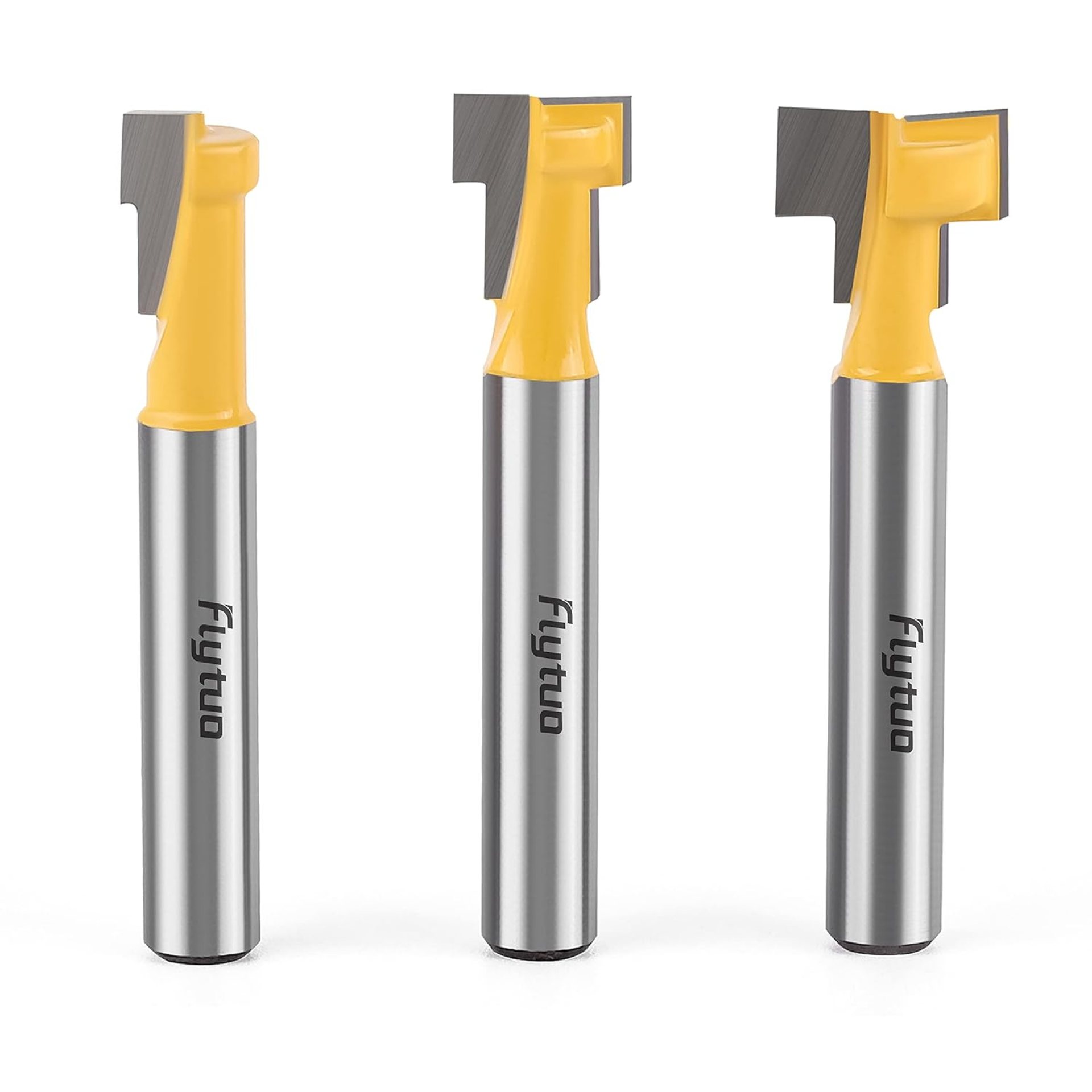 3Pcs Keyhole Router Bits Set 1/4″ Shank, Carbide T-Slot Router Bit with 5/16 & 3/8 & 1/2 Inch Blade Diameter for Wood Hex Bolt T-Track Slotting Milling Cutters Set 3Pcs Keyhole Router Bits Set 1/4″ Shank, Carbide T-Slot Router Bit with 5/16 & 3/8 & 1/2 Inch Blade Diameter for Wood Hex Bolt T-Track Slotting Milling Cutters Set