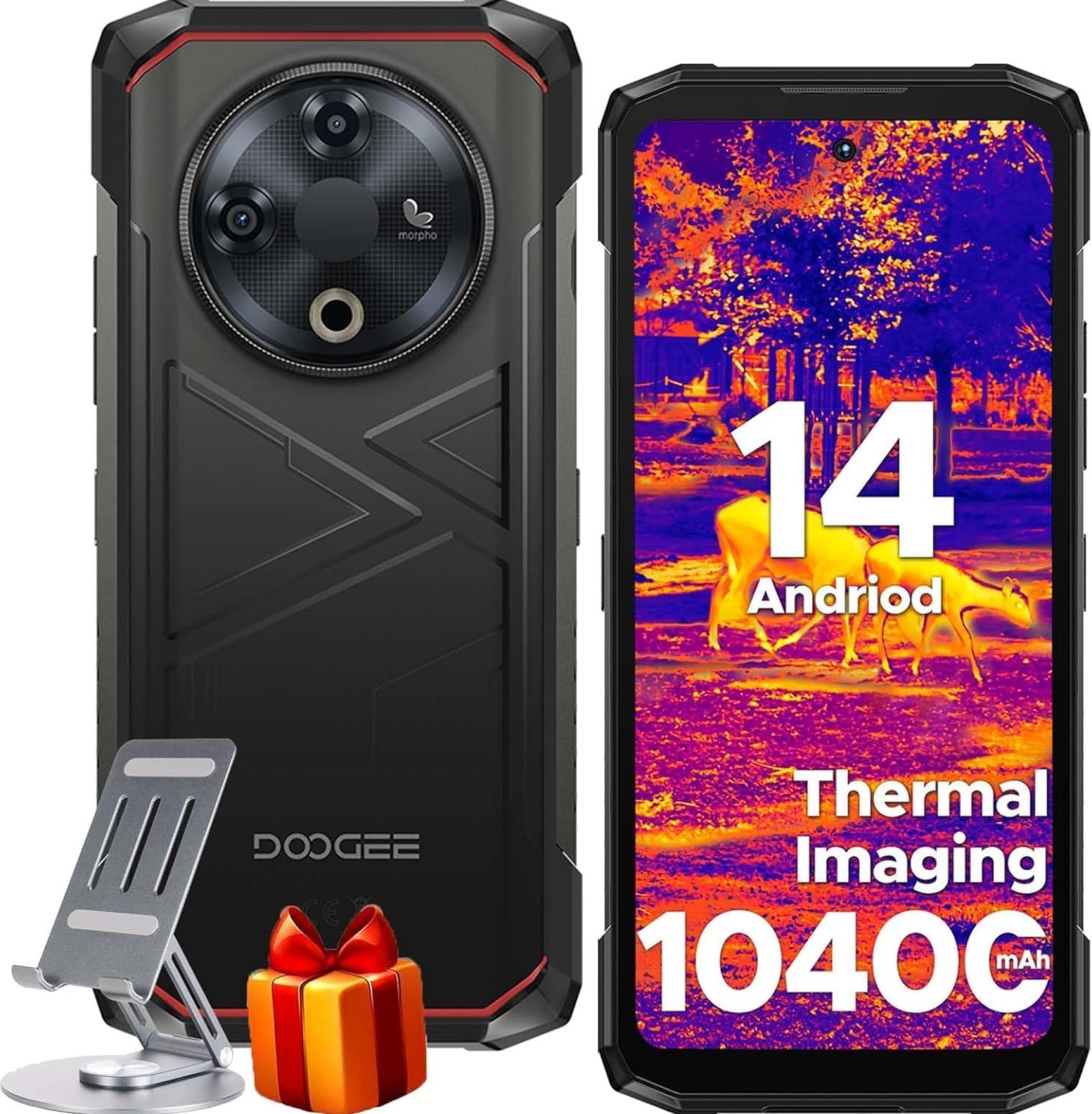 DOOGEE Fire 6 Rugged Phone with Thermal Image Camera,10400mAh,16GB+256GB Android 14 Cell Phone Unlocked,50MP AI Camera,6.56″ HD+IPS Display Rugged Smartphone,IP68 Waterproof Phone,Face Unlock/OTG DOOGEE Fire 6 Rugged Phone with Thermal Image Camera,10400mAh,16GB+256GB Android 14 Cell Phone Unlocked,50MP AI Camera,6.56″ HD+IPS Display Rugged Smartphone,IP68 Waterproof Phone,Face Unlock/OTG