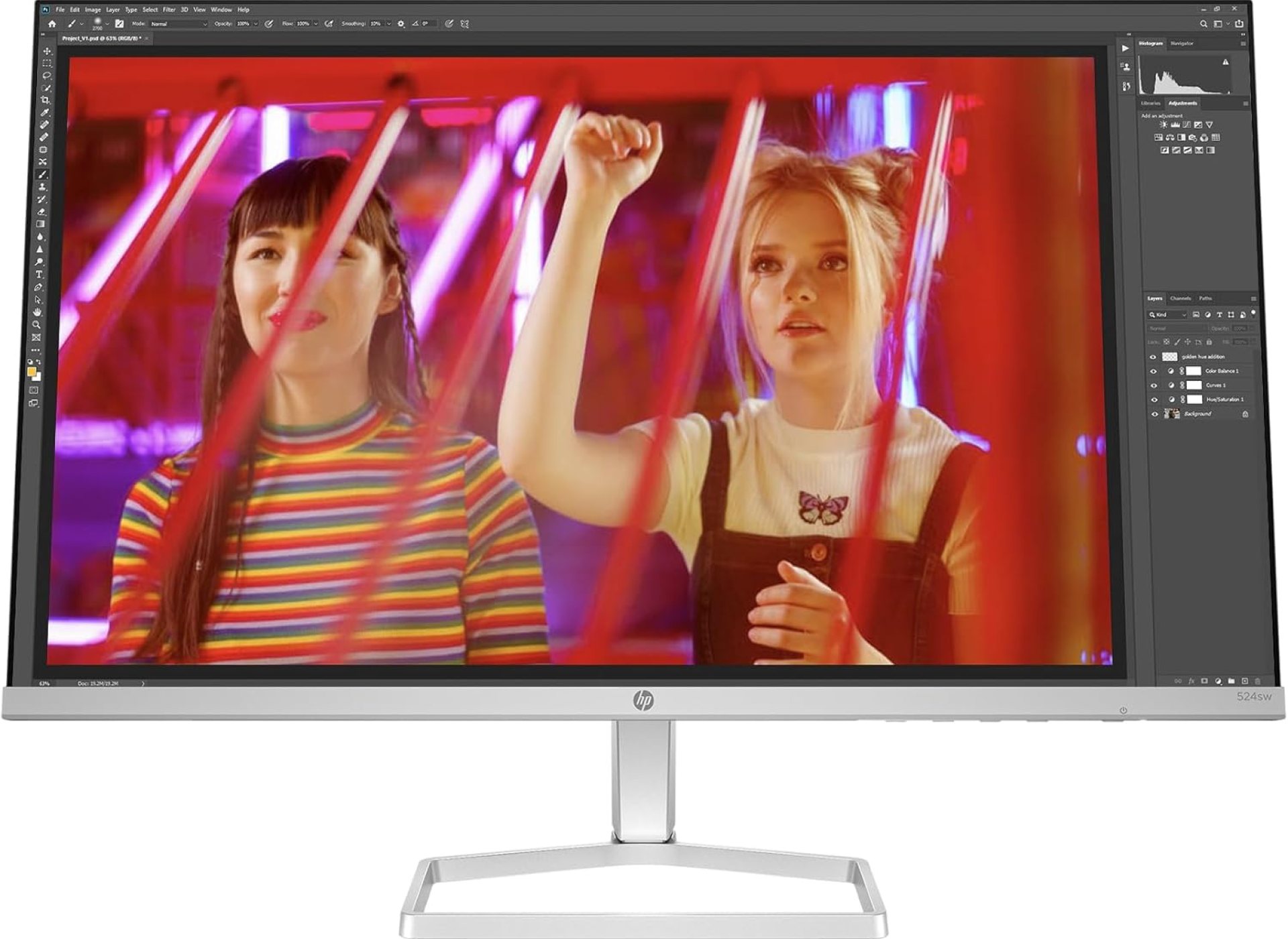 HP Series 5 24 inch FHD Monitor, Full HD Display (1920 x 1080), IPS Panel, 99% sRGB, 1500:1 Contrast Ratio, 300 nits, Eye Ease with Eyesafe Certification, 524sw (2024) HP Series 5 24 inch FHD Monitor, Full HD Display (1920 x 1080), IPS Panel, 99% sRGB, 1500:1 Contrast Ratio, 300 nits, Eye Ease with Eyesafe Certification, 524sw (2024)