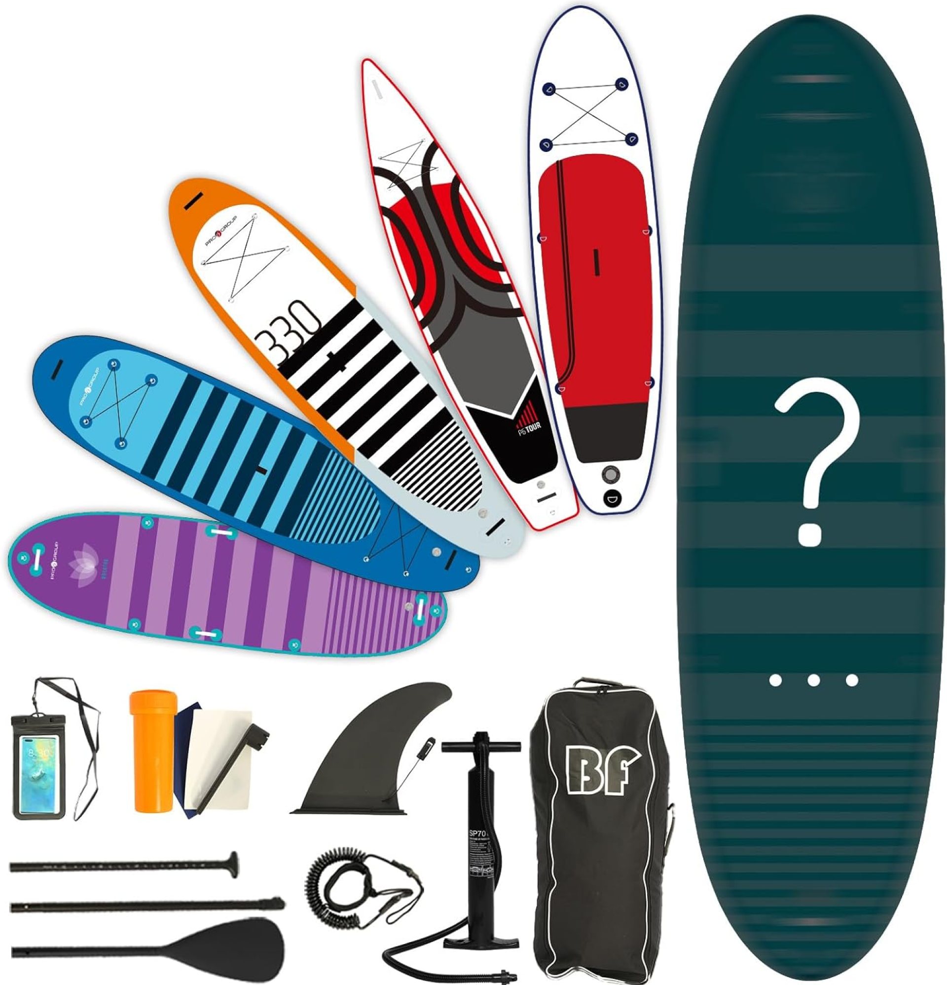 Inflatable Stand Up Paddle Board with SUP Accessories & Backpack. Non-Slip Deck,Wide Stance,Bottom Fin,Double Action Pump. Paddle Boards for Adults Inflatable Stand Up Paddle Board with SUP Accessories & Backpack. Non-Slip Deck,Wide Stance,Bottom Fin,Double Action Pump. Paddle Boards for Adults
