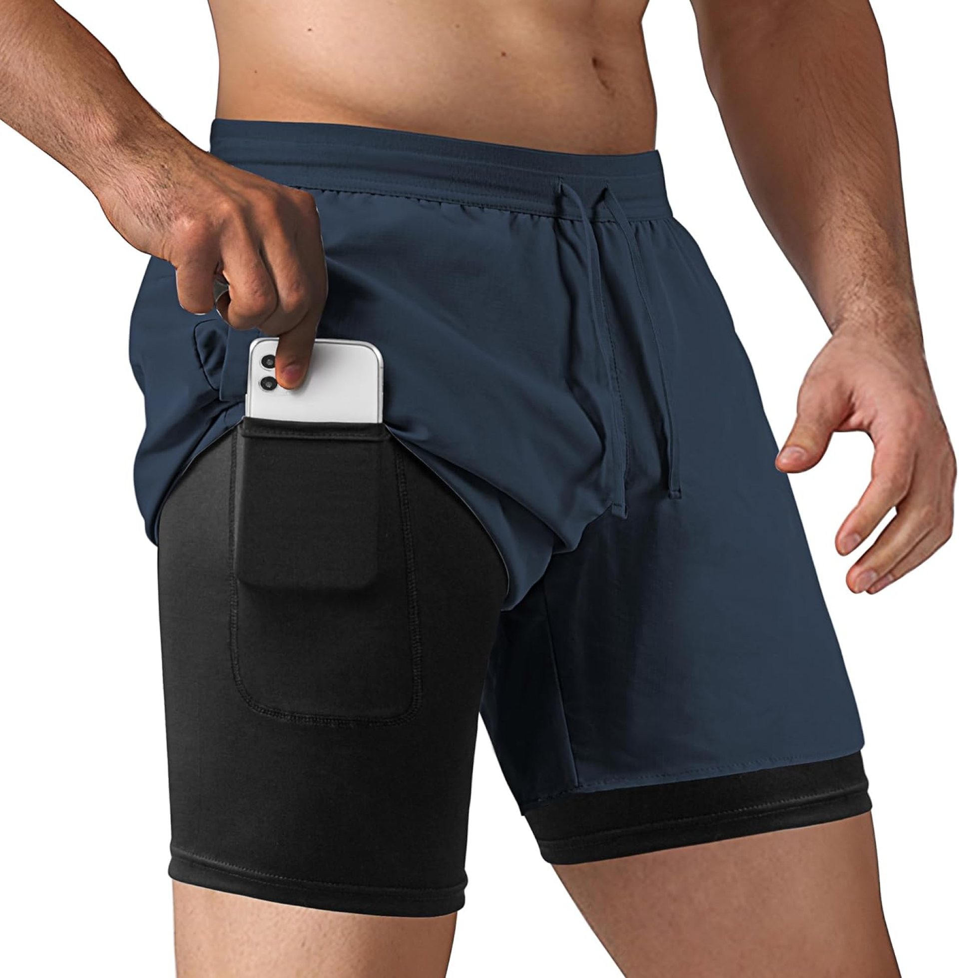 NIMOJIRO Men’s 2 in 1 Running Shorts Workout Athletic Training Gym Outdoor Sports Shorts NIMOJIRO Men’s 2 in 1 Running Shorts Workout Athletic Training Gym Outdoor Sports Shorts
