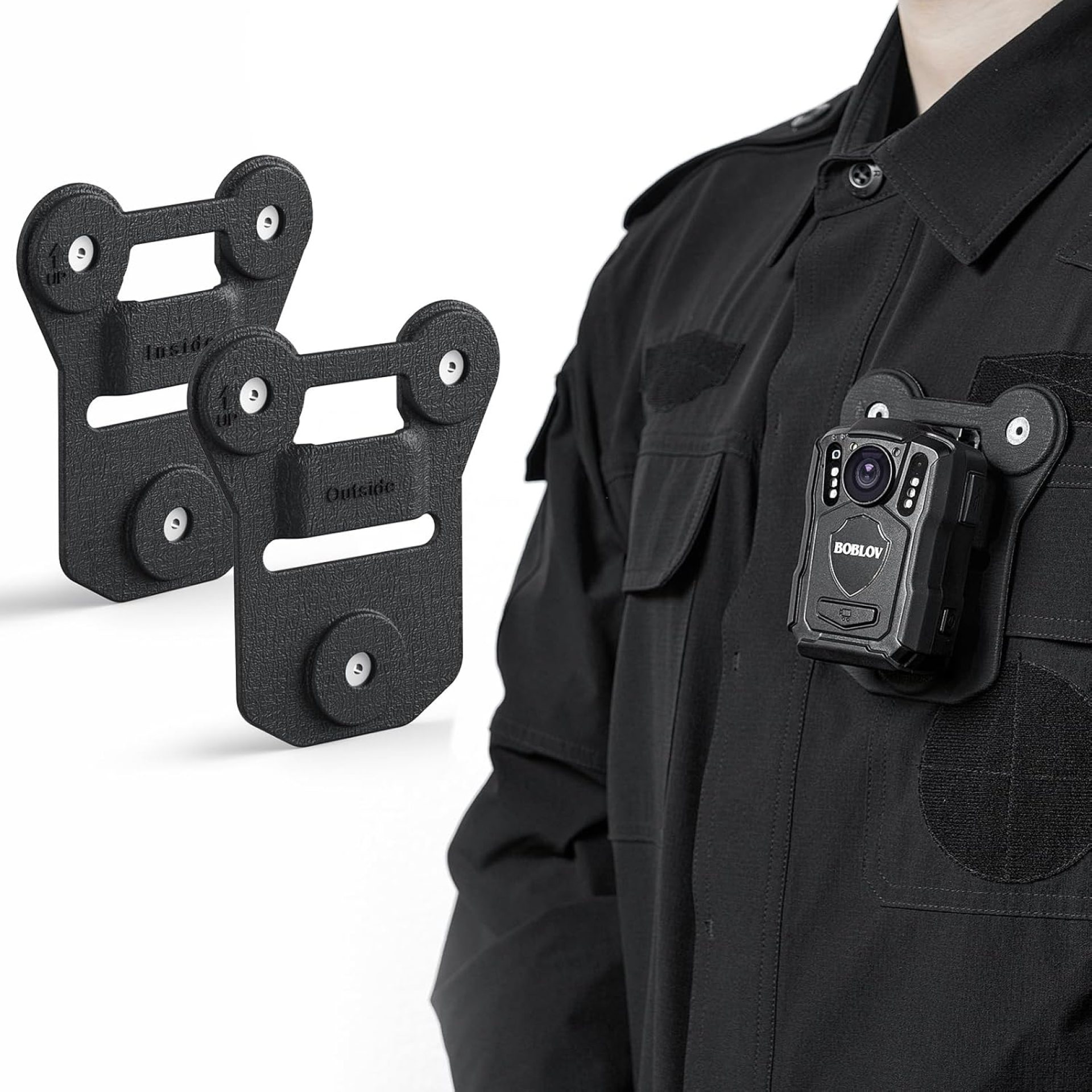 BOBLOV Body Camera Magnet Mount, 6pcs/8pcs Magnets Optional, Universal Magnetic Suction Back Clip, Make from Black Silica, Stick to Clothes for Universal All Brand Body Cam (12x10cm) BOBLOV Body Camera Magnet Mount, 6pcs/8pcs Magnets Optional, Universal Magnetic Suction Back Clip, Make from Black Silica, Stick to Clothes for Universal All Brand Body Cam (12x10cm)