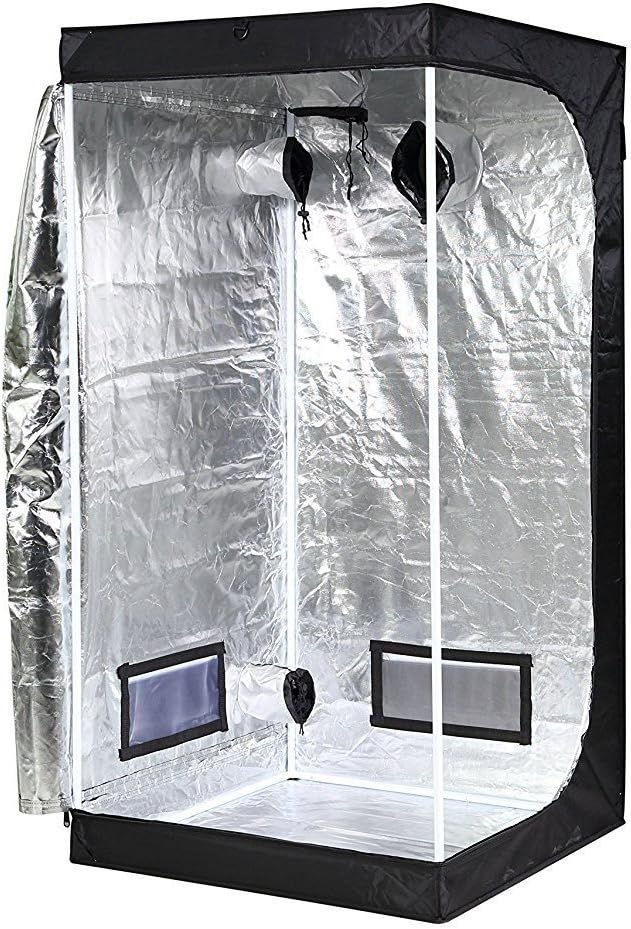 iPower GLTENTXS3 Grow Tent with Reflective Mylar 32″ x 32″ x 63″ Indoor Hydroponic Water-Resistant Complete System, Black iPower GLTENTXS3 Grow Tent with Reflective Mylar 32″ x 32″ x 63″ Indoor Hydroponic Water-Resistant Complete System, Black