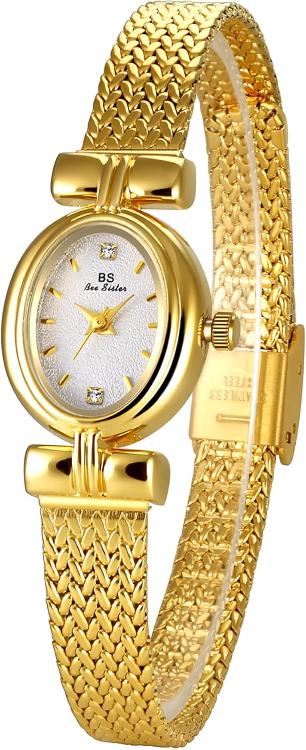 Gosasa Luxury Women Vintage Bracelet Wrist Watch Dainty Small Ladies Oval Quartz Watch Mesh Strap with Tools Included Gosasa Luxury Women Vintage Bracelet Wrist Watch Dainty Small Ladies Oval Quartz Watch Mesh Strap with Tools Included