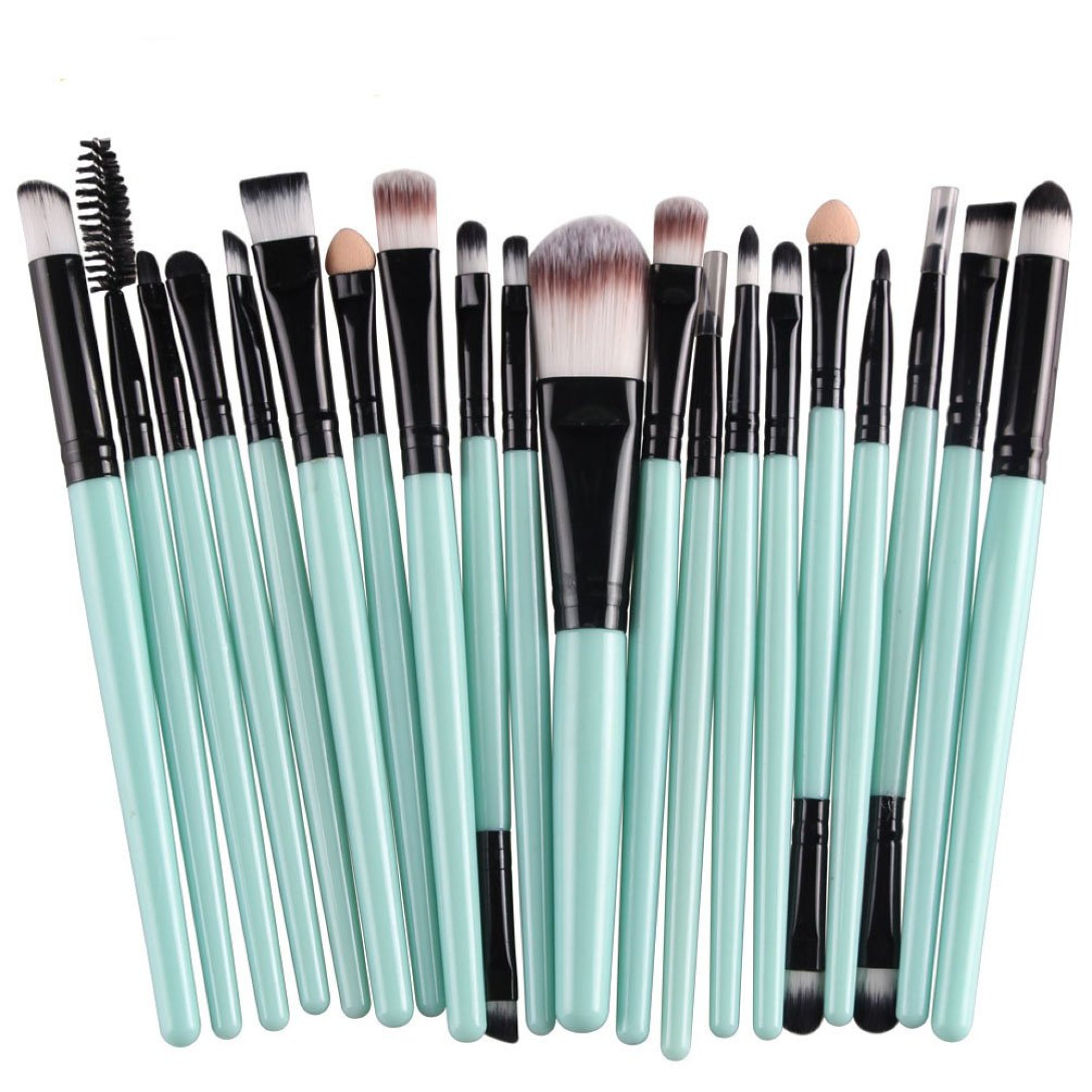 KOLIGHT® 20 Pcs Pro Makeup Set Powder Foundation Eyeshadow Eyeliner Lip Cosmetic Brushes (Black+Green) KOLIGHT® 20 Pcs Pro Makeup Set Powder Foundation Eyeshadow Eyeliner Lip Cosmetic Brushes (Black+Green)