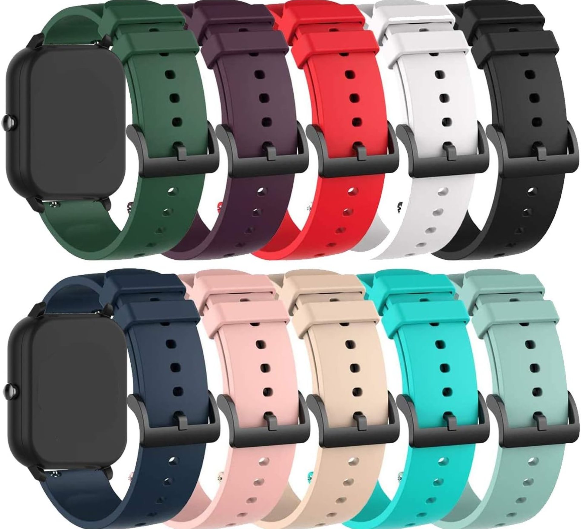 E ECSEM 10PACK Multicolor Bands for Spade Health Smartwatch 4 Watch Strap Adjustable Silicone Sport Replacement Wristbands Straps for Spade Health Smartwatch 4 Smart Watch for Men Women E ECSEM 10PACK Multicolor Bands for Spade Health Smartwatch 4 Watch Strap Adjustable Silicone Sport Replacement Wristbands Straps for Spade Health Smartwatch 4 Smart Watch for Men Women