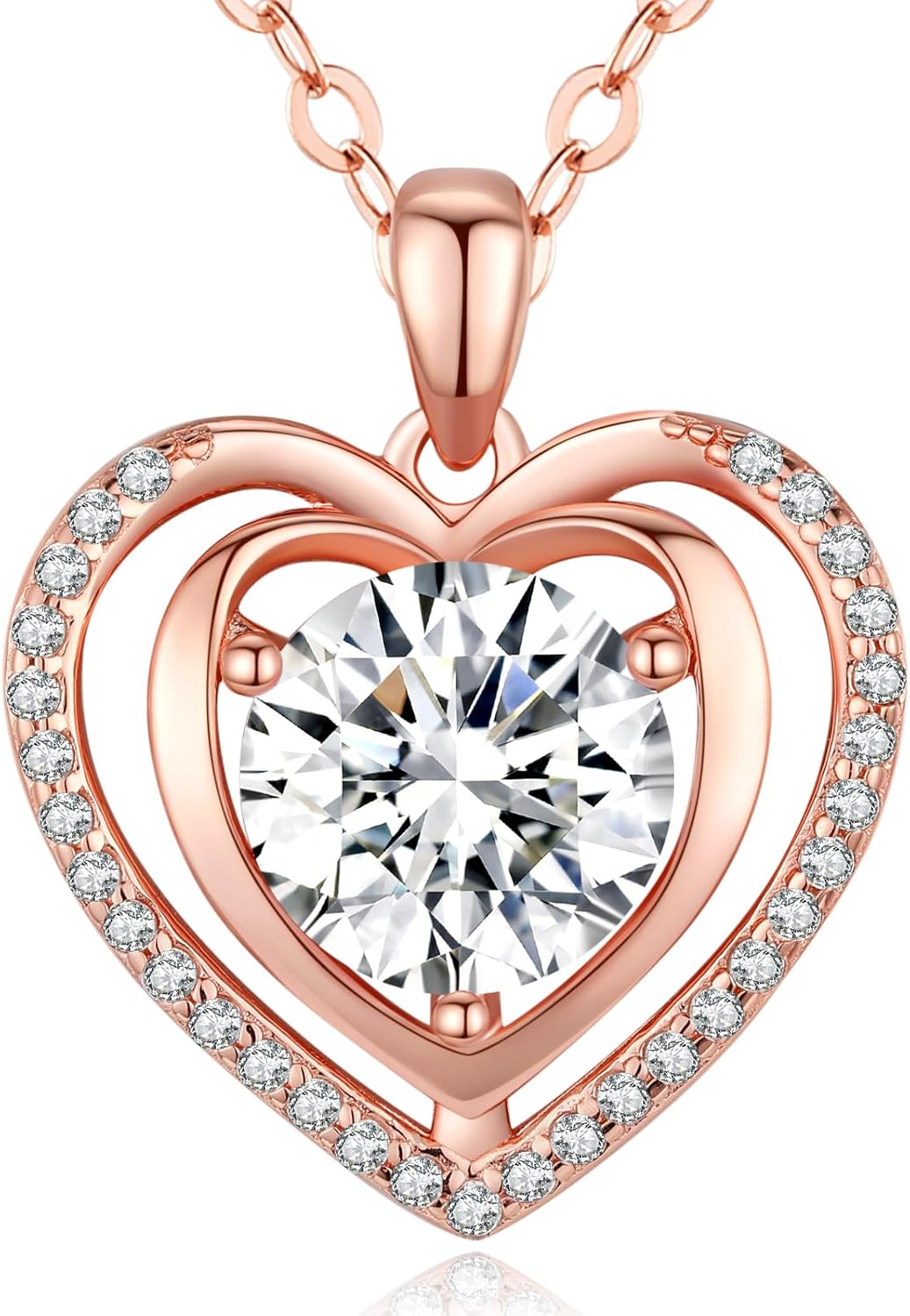 Heart Pendant Gold Necklace for Women Moissanite Lab-Created Gem I Love You Wedding Anniversary Birthday Christmas Valentine Engagements Mothers Day Jewelry for Wife Her Girlfriend Mom Daughter Heart Pendant Gold Necklace for Women Moissanite Lab-Created Gem I Love You Wedding Anniversary Birthday Christmas Valentine Engagements Mothers Day Jewelry for Wife Her Girlfriend Mom Daughter