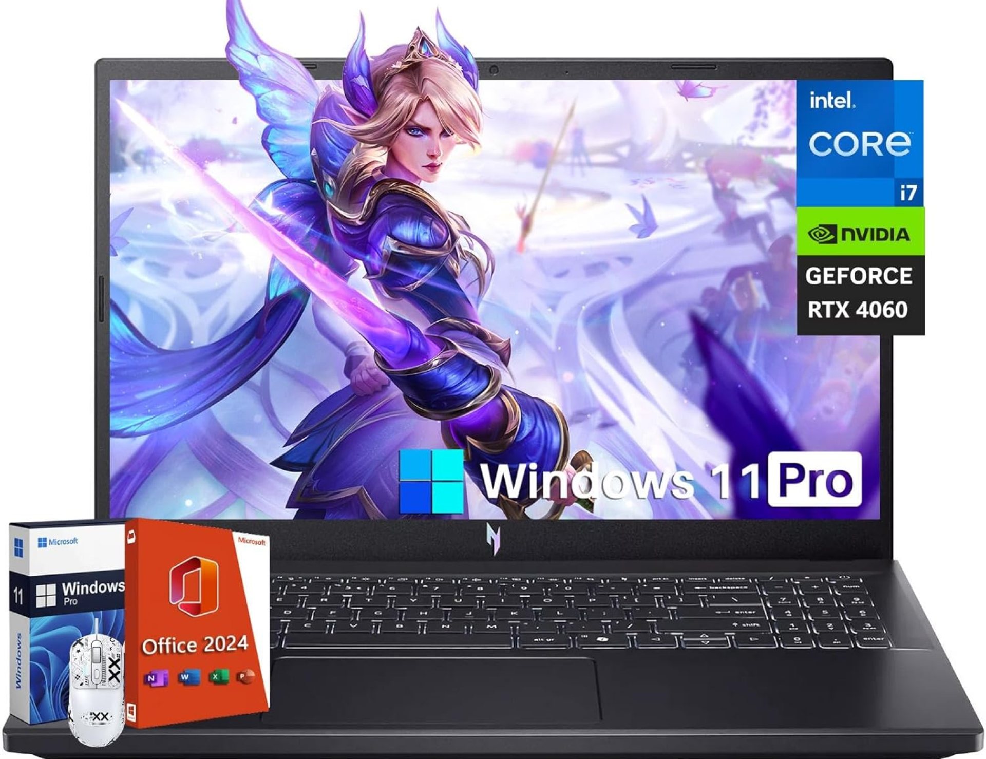 acer Nitro V15 Gaming Laptop with Office Pro 2024 Lifetime License, 15.6″ FHD 144Hz, Intel 10-Core i7-13620H, GeForce RTX 4060, 32GB DDR5, 1TB SSD, Backlit KB, Wi-Fi 6, Windows 11 Pro, Patented Mouse acer Nitro V15 Gaming Laptop with Office Pro 2024 Lifetime License, 15.6″ FHD 144Hz, Intel 10-Core i7-13620H, GeForce RTX 4060, 32GB DDR5, 1TB SSD, Backlit KB, Wi-Fi 6, Windows 11 Pro, Patented Mouse