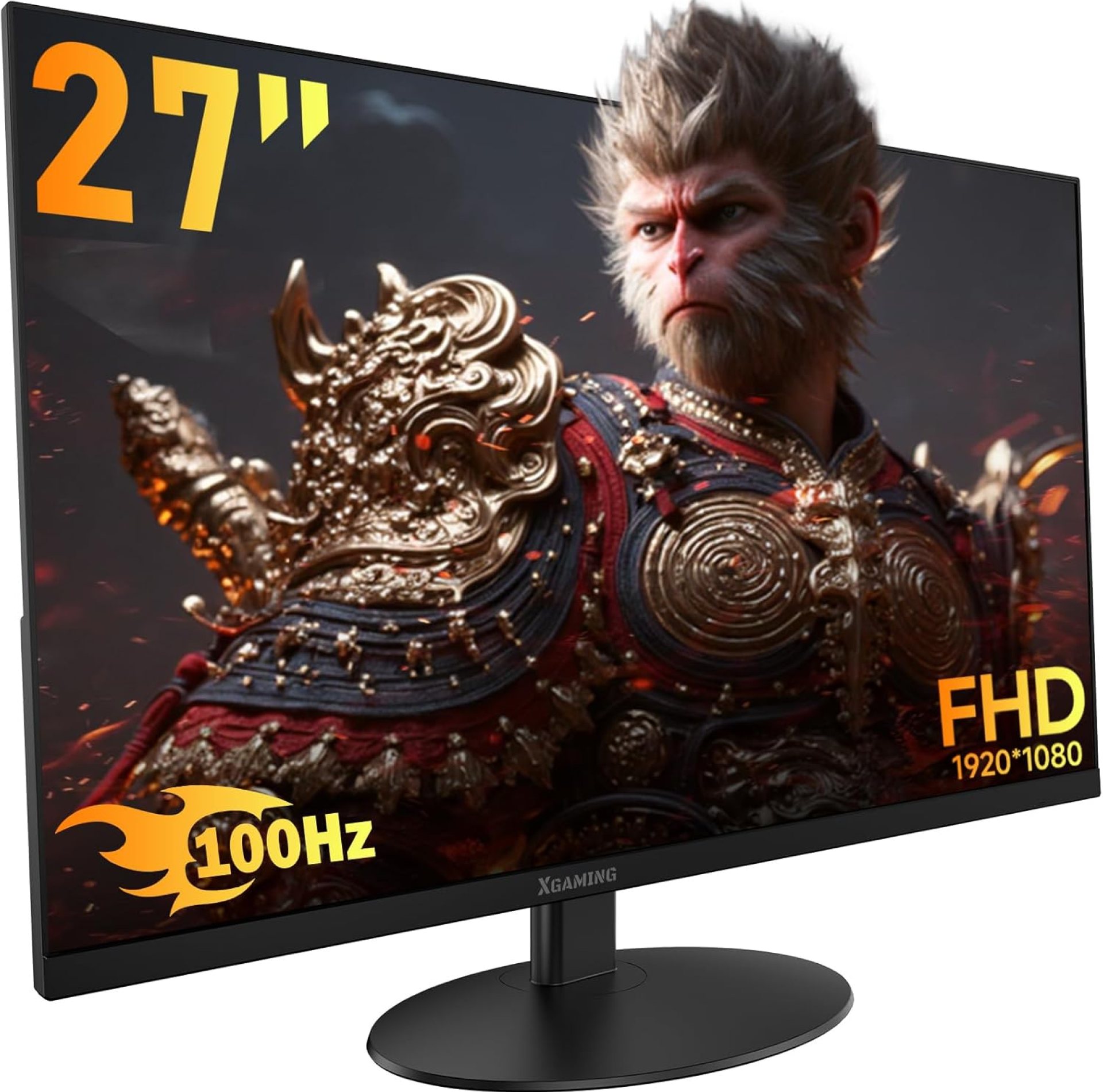 27 Inch Monitor, 1080P Ultra Wide FHD Frameless Computer Monitor 100Hz, 1ms, 99% sRGB, Low Blue Light, HDMI VGA Home Office Gamer Monitor, Desk Wall Mouted VESA, Dual Speakers, Tilt Adjustable, Black 27 Inch Monitor, 1080P Ultra Wide FHD Frameless Computer Monitor 100Hz, 1ms, 99% sRGB, Low Blue Light, HDMI VGA Home Office Gamer Monitor, Desk Wall Mouted VESA, Dual Speakers, Tilt Adjustable, Black