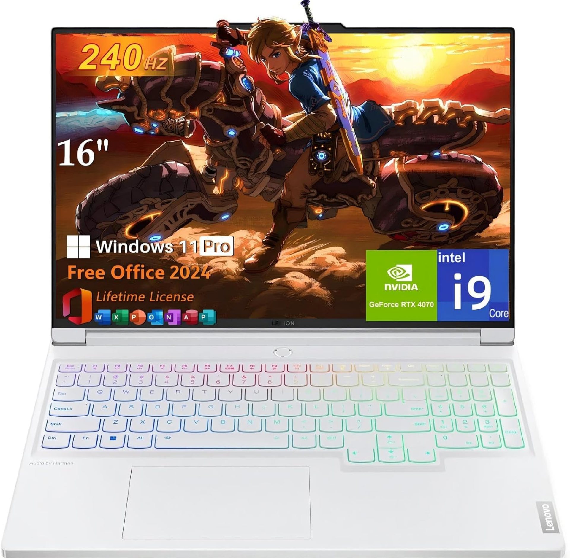 Lenovo Legion 7 Gen 9 Gaming Laptop, 14th Gen Intel i9-14900HX 24C, GeForce RTX 4070, 16″ WQXGA 500 nits 240Hz, 32 GB DDR5, 1 TB SSD, Backlit KB, Fingerprint, Wi-Fi 6E, Windows 11 Pro, MS Office 2024 Lenovo Legion 7 Gen 9 Gaming Laptop, 14th Gen Intel i9-14900HX 24C, GeForce RTX 4070, 16″ WQXGA 500 nits 240Hz, 32 GB DDR5, 1 TB SSD, Backlit KB, Fingerprint, Wi-Fi 6E, Windows 11 Pro, MS Office 2024