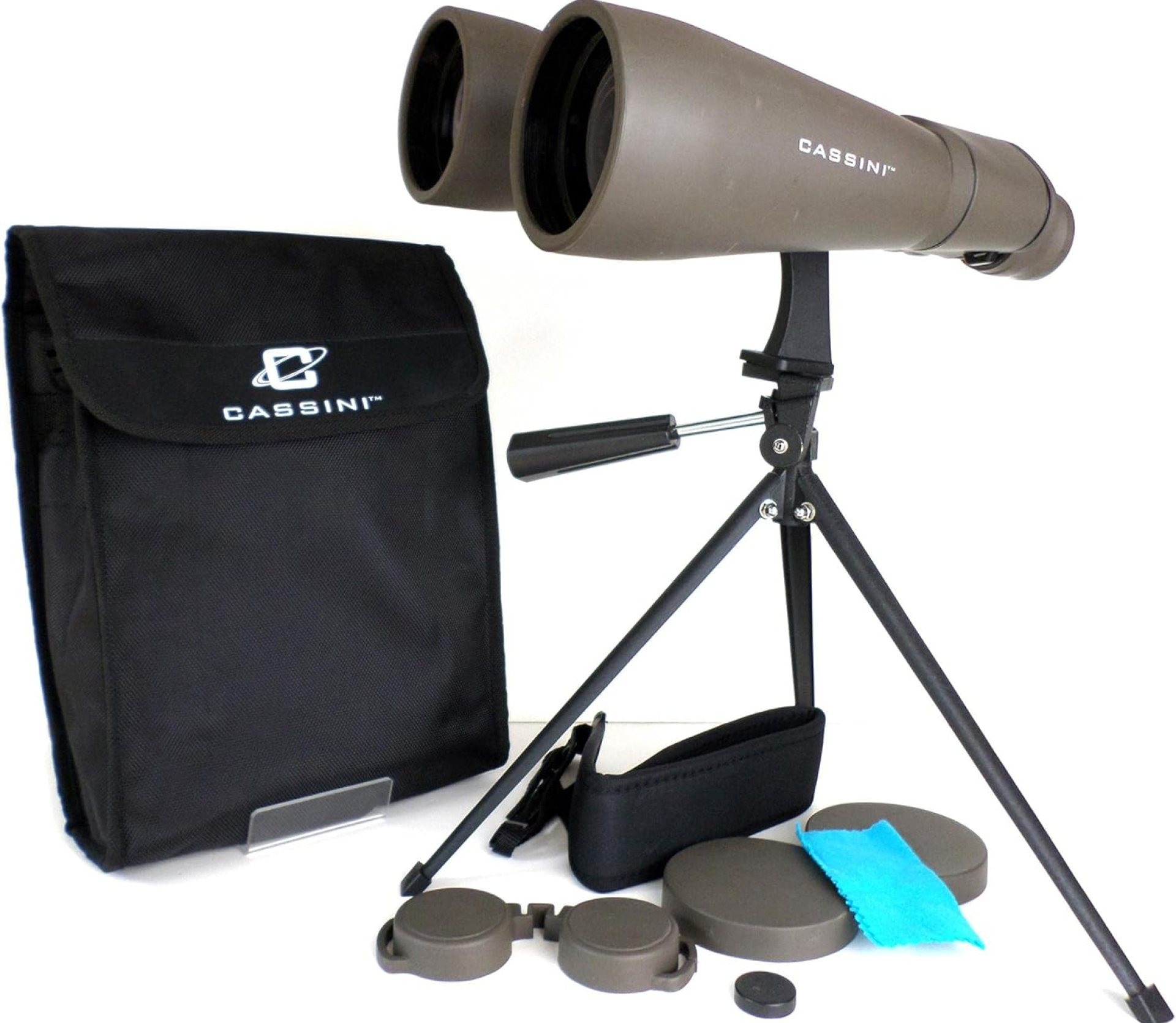 Cassini 15 X 70mm Binocular with Tripod, Case and Smart Phone Adapter Cassini 15 X 70mm Binocular with Tripod, Case and Smart Phone Adapter
