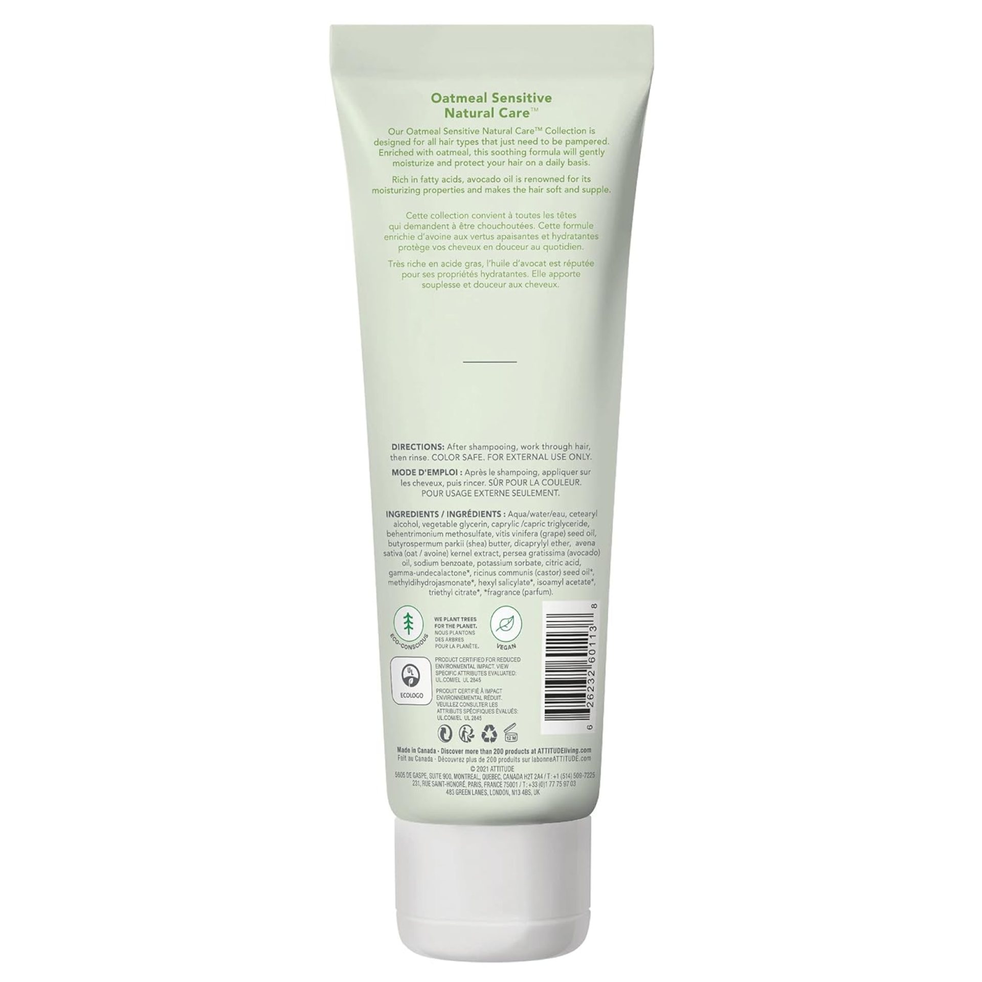ATTITUDE Hair Conditioner, Plant- and Mineral-Based Ingredients, Vegan and Cruelty-free Beauty Products for Sensitive Skin, Nourishing, Avocado Oil, 8 Fl Oz (Pack of 2) ATTITUDE Hair Conditioner, Plant- and Mineral-Based Ingredients, Vegan and Cruelty-free Beauty Products for Sensitive Skin, Nourishing, Avocado Oil, 8 Fl Oz (Pack of 2)