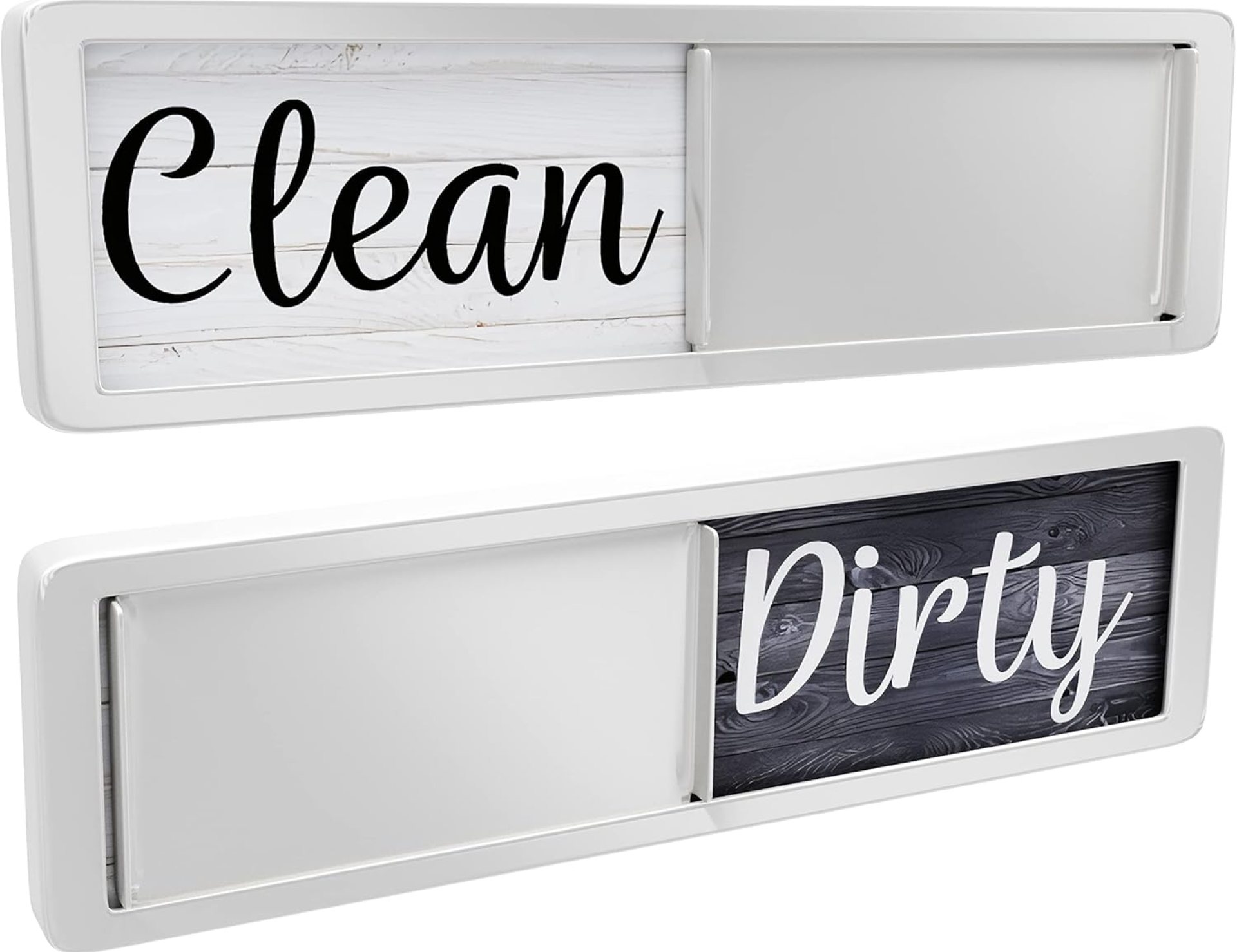 Dishwasher Magnet Clean Dirty Sign, Strong Universal Dirty Clean Dishwasher Magnet Indicator for Kitchen Organization, Slide Rustic Farmhouse Black and White Wood Dishwasher Magnet Clean Dirty Sign, Strong Universal Dirty Clean Dishwasher Magnet Indicator for Kitchen Organization, Slide Rustic Farmhouse Black and White Wood