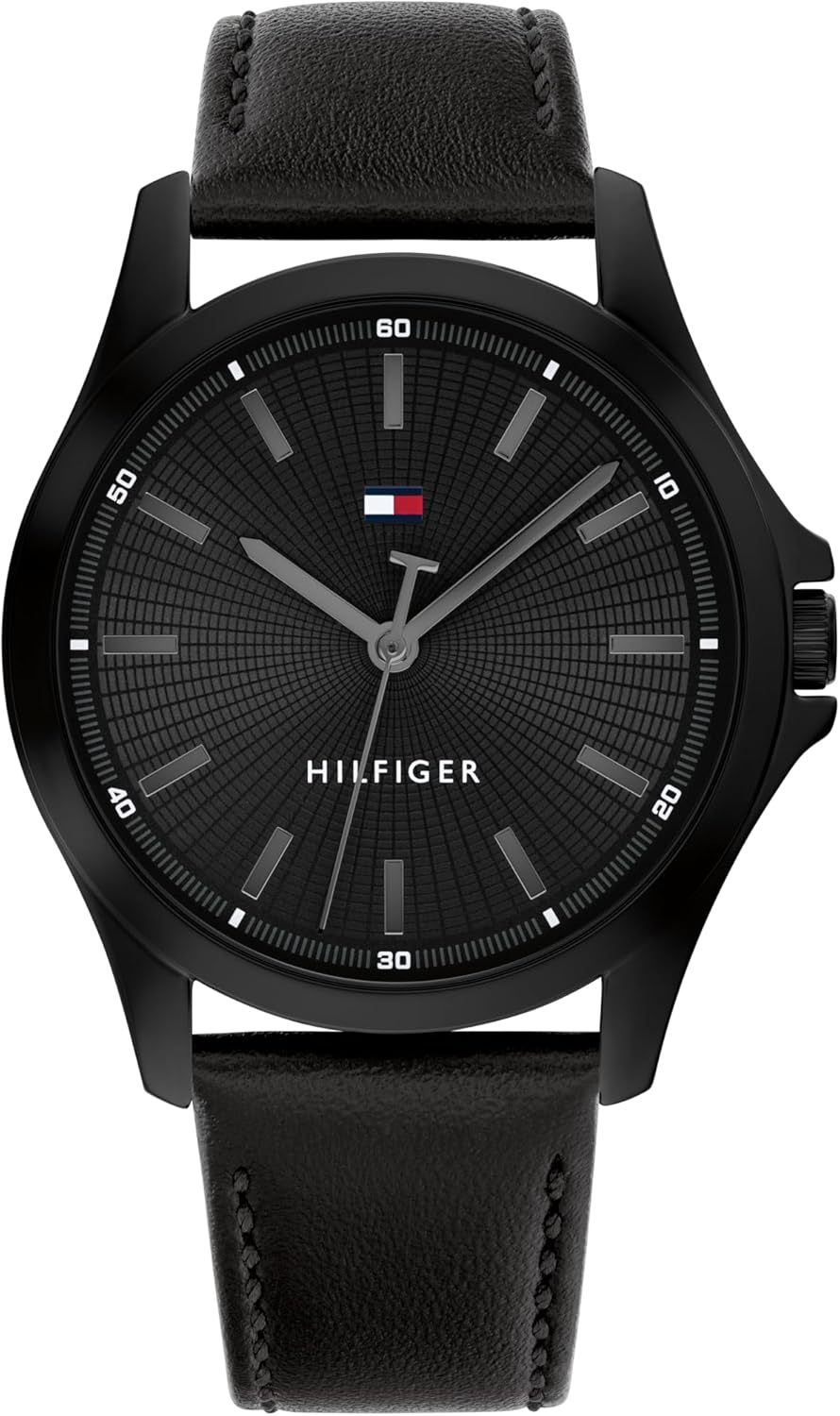 Tommy Hilfiger Men’s 3H Quartz Watch – Leather Strap – 3 ATM Water Resistance – Modern, Stylish Timepiece for Everyday Wear – Gift for Him – 42mm Tommy Hilfiger Men’s 3H Quartz Watch – Leather Strap – 3 ATM Water Resistance – Modern, Stylish Timepiece for Everyday Wear – Gift for Him – 42mm