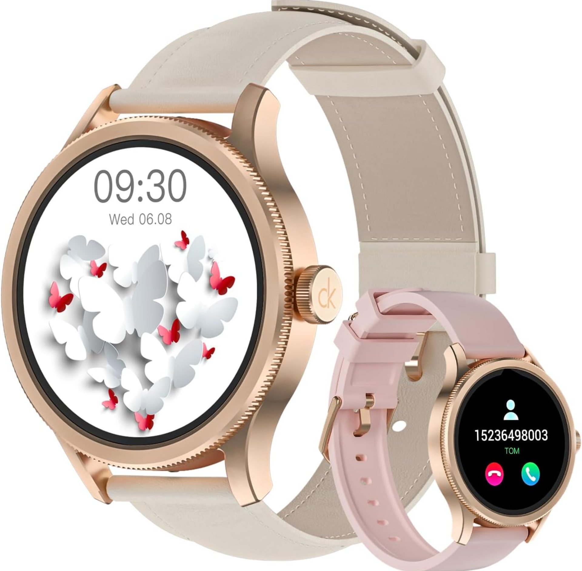 Smart Watches for Women, Fitness Tracker Smartwatch for Android Phones/iPhone Compatible,1.27″ Womens Watch with Blood Oxygen Monitor, Calls and Messages/Heart Rate/Sleep/Female Cycle(2 Watch Bands) Smart Watches for Women, Fitness Tracker Smartwatch for Android Phones/iPhone Compatible,1.27″ Womens Watch with Blood Oxygen Monitor, Calls and Messages/Heart Rate/Sleep/Female Cycle(2 Watch Bands)