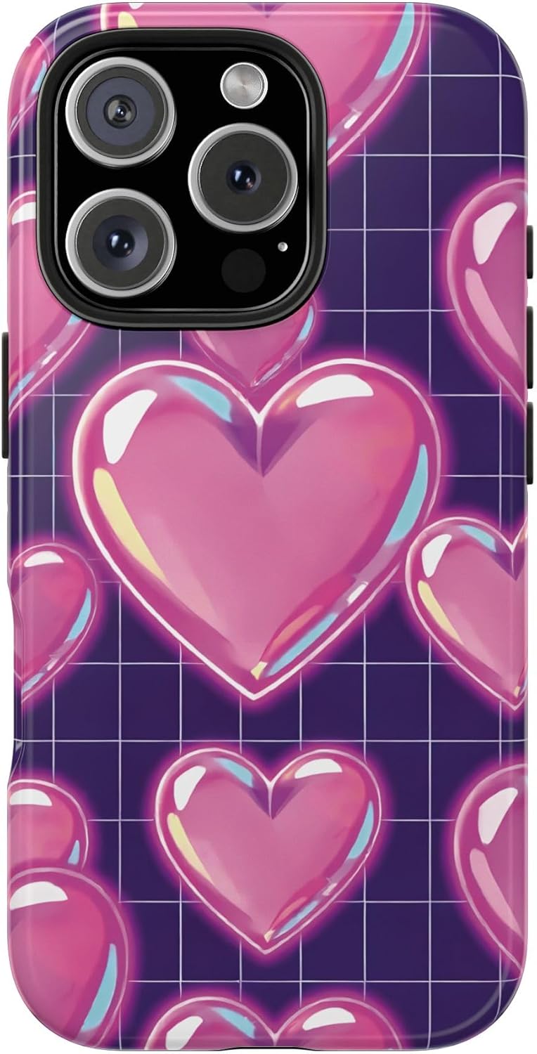 Phone Case, Cute Hearts Whimsical Design, Popular Smartphone Cover, Great Gift, Tough Case for Latest Phones Phone Case, Cute Hearts Whimsical Design, Popular Smartphone Cover, Great Gift, Tough Case for Latest Phones