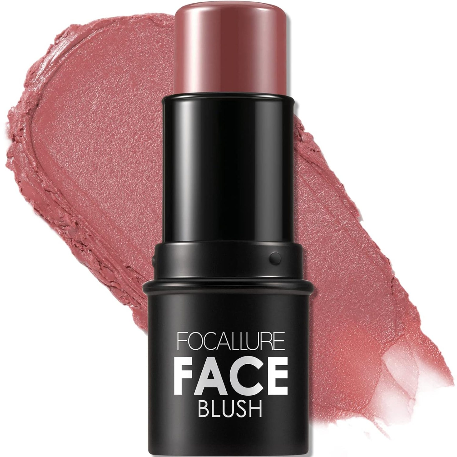 FOCALLURE Cream Blush Makeup,Buildable Blush Stick for Cheeks,Matte and Dewy Finish,Long Wearing,Easy Application,Lightweight Multi Stick,DARK ROSE FOCALLURE Cream Blush Makeup,Buildable Blush Stick for Cheeks,Matte and Dewy Finish,Long Wearing,Easy Application,Lightweight Multi Stick,DARK ROSE
