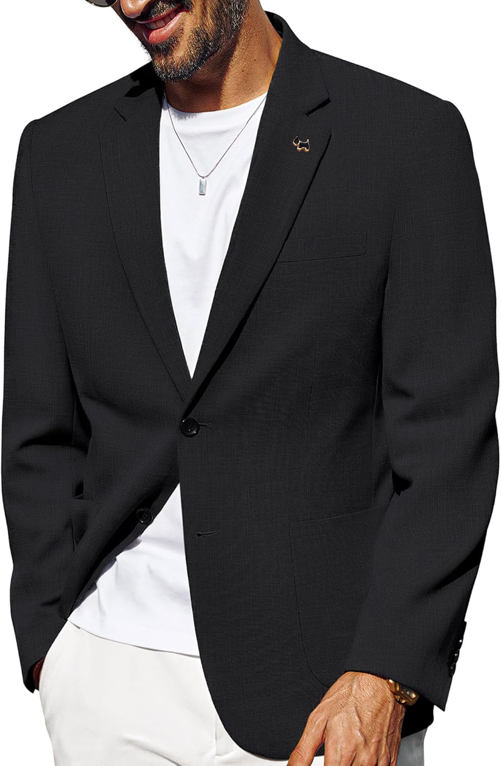 PJ PAUL JONES Casual Blazer for Men Lightweight Two Button Suit Jacket Performance Sport Coat PJ PAUL JONES Casual Blazer for Men Lightweight Two Button Suit Jacket Performance Sport Coat