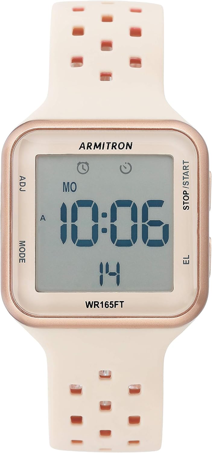 Armitron Sport Unisex Digital Chronograph Silicone Strap Watch, 40/8417 Armitron Sport Unisex Digital Chronograph Silicone Strap Watch, 40/8417