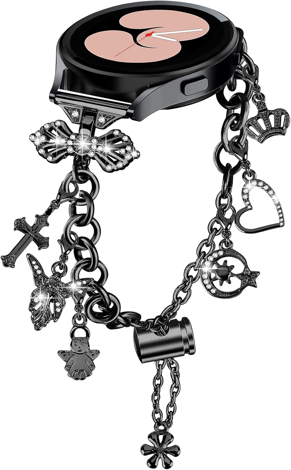 Bling Bands Compatible for Samsung Galaxy Watch 7/FE/6/5/4 40mm 44mm, 5 Pro, Watch 6/4 Classic 43mm 47mm 42mm 46mm, 20mm Metal Diamond Jewelry Strap, Charms Adjustable Bracelet for Women Bling Bands Compatible for Samsung Galaxy Watch 7/FE/6/5/4 40mm 44mm, 5 Pro, Watch 6/4 Classic 43mm 47mm 42mm 46mm, 20mm Metal Diamond Jewelry Strap, Charms Adjustable Bracelet for Women