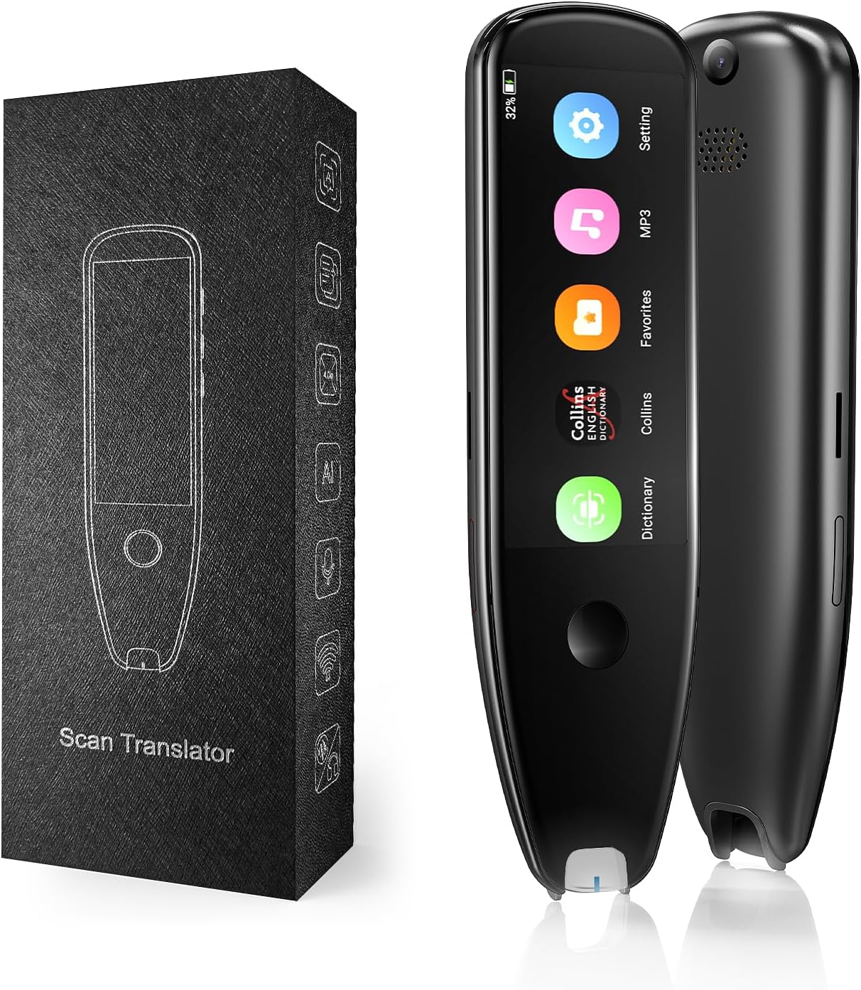 X5 Pro Translation Pen Scanner, Reader Pen Text to Speech Device for Dyslexia 112 Language Translator Device Support Text Extract, Intelligent Recording Scanner Pen with 3.5 Inch Touch Screen X5 Pro Translation Pen Scanner, Reader Pen Text to Speech Device for Dyslexia 112 Language Translator Device Support Text Extract, Intelligent Recording Scanner Pen with 3.5 Inch Touch Screen