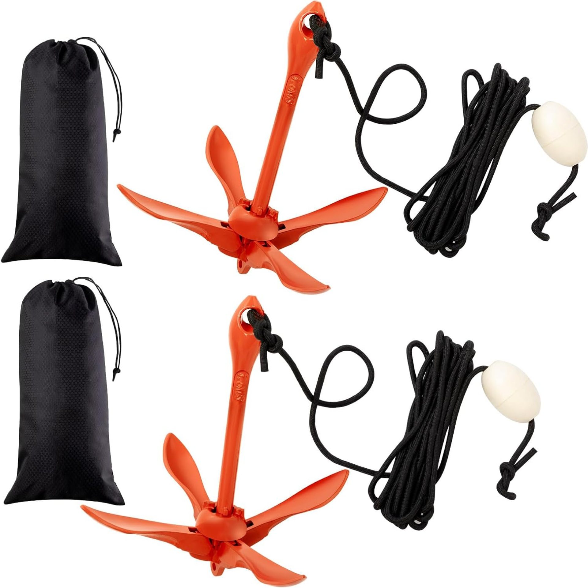 Lounsweer 2 Pack Marine Kayak Anchor Kit 3.3lb Folding Grapnel Anchor Kit Boat Anchor Kayak Fishing Accessories for Small Boats Kayaks Canoe Paddle Boards Lounsweer 2 Pack Marine Kayak Anchor Kit 3.3lb Folding Grapnel Anchor Kit Boat Anchor Kayak Fishing Accessories for Small Boats Kayaks Canoe Paddle Boards