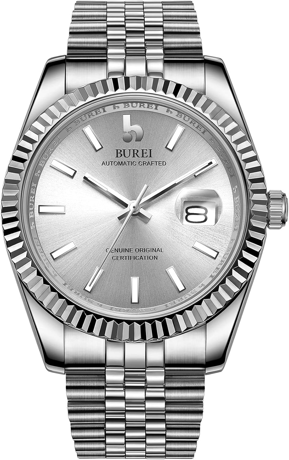 BUREI Men’s Automatic Mechanical Watch Luxury Business Waterproof Stainless Steel Watches for Men, Self-Winding BUREI Men’s Automatic Mechanical Watch Luxury Business Waterproof Stainless Steel Watches for Men, Self-Winding