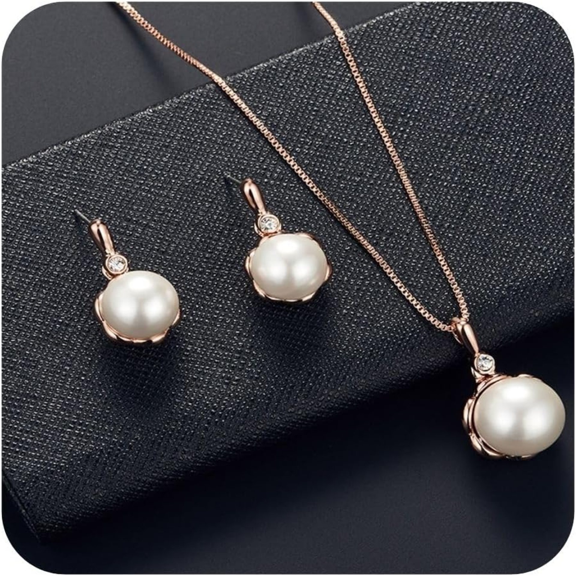 Pearl Jewelry Set for Women Adjustable Dainty Pearl Pendant Necklace Pearl Dangle Earrings Wedding Silver Jewelry Set Pearl Jewelry Set for Women Adjustable Dainty Pearl Pendant Necklace Pearl Dangle Earrings Wedding Silver Jewelry Set