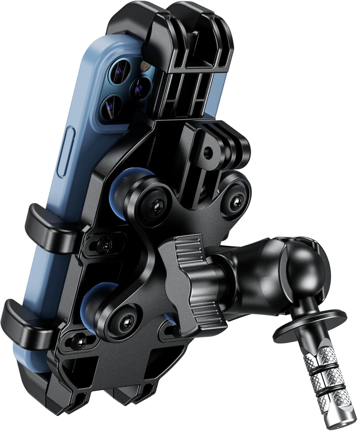 BRCOVAN Motorcycle Fork Stem Phone Mount with Vibration Dampener, Adjustable Heavy Duty Motorcycle Cellphone Holder Fit Stem Tubes 12mm-25.4mm in Diameter, Compatible with 5.4”-7.2” Smartphones BRCOVAN Motorcycle Fork Stem Phone Mount with Vibration Dampener, Adjustable Heavy Duty Motorcycle Cellphone Holder Fit Stem Tubes 12mm-25.4mm in Diameter, Compatible with 5.4”-7.2” Smartphones