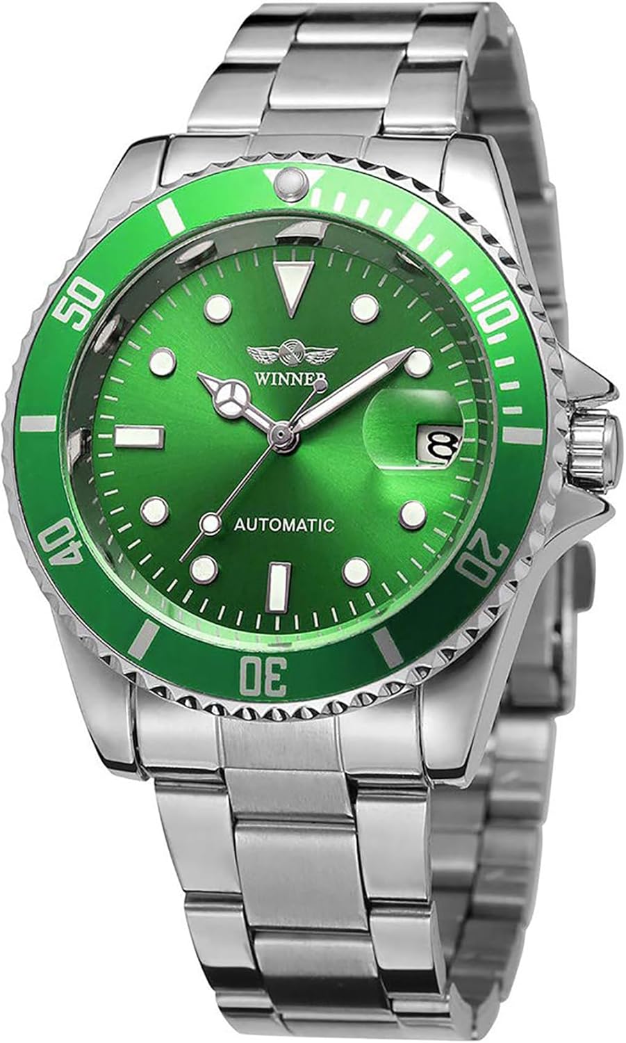MASTOP Men Automatic Mechanical Watches Full Steel Waterproof Mens Watches with Calendar MASTOP Men Automatic Mechanical Watches Full Steel Waterproof Mens Watches with Calendar