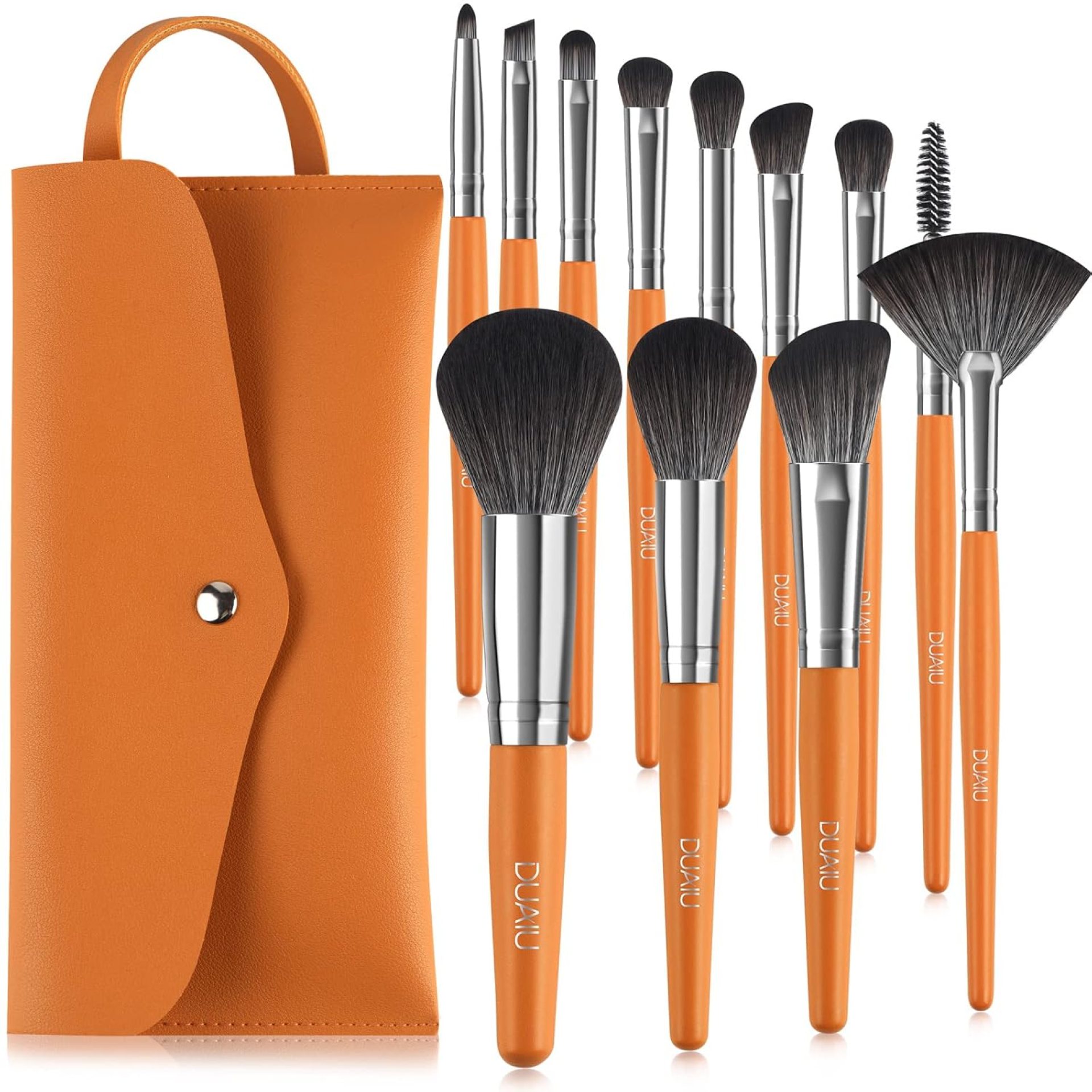 DUAIU Makeup Brushes Set 12Pcs Professional Makeup Brush Set Premium Synthetic Foundation Blending Face Powder Blush Concealers Eye Shadows Make Up Brushes Kit with Bag DUAIU Makeup Brushes Set 12Pcs Professional Makeup Brush Set Premium Synthetic Foundation Blending Face Powder Blush Concealers Eye Shadows Make Up Brushes Kit with Bag