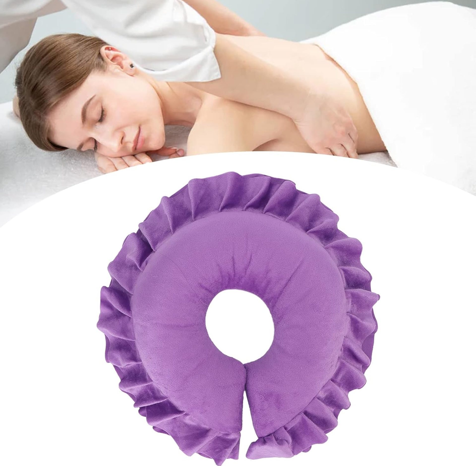 Dioche Face Down Pillow, Soft Spa Salon Massage Face, Table Bed Face Pillow Neck Head Cushion Travel Flight Neck Pad for Beauty Salon Spa Massage() Dioche Face Down Pillow, Soft Spa Salon Massage Face, Table Bed Face Pillow Neck Head Cushion Travel Flight Neck Pad for Beauty Salon Spa Massage()