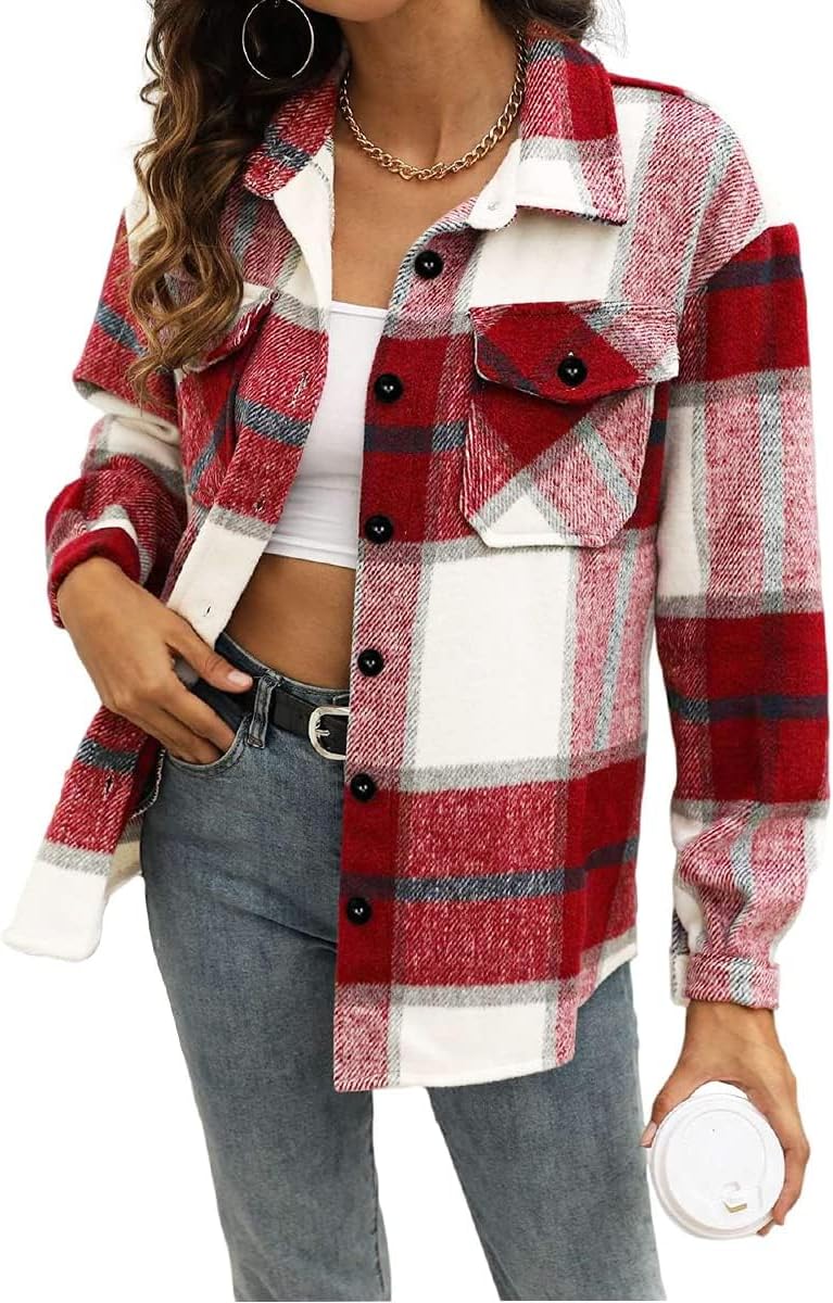 AUTOMET Womens Fall Outfits Fashion Clothes Shackets Flannel Plaid Button Down Long Sleeve Shirts Jackets AUTOMET Womens Fall Outfits Fashion Clothes Shackets Flannel Plaid Button Down Long Sleeve Shirts Jackets