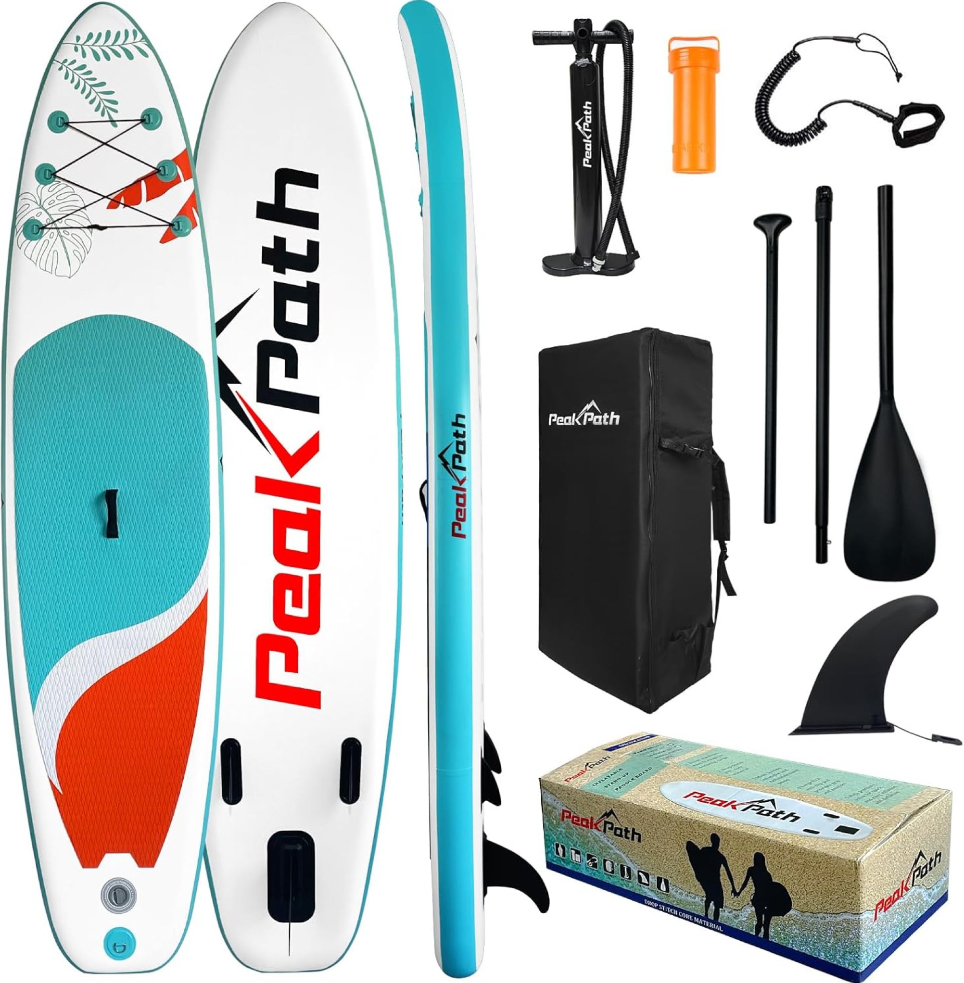 Inflatable Stand Up Paddle Board (6’’ Thick) with Premium SUP Accessories&Bag,Bottom Fin for Paddling,Surf Control,Non-Slip Deck,Leash,Paddle and Two-Way Hand Pump|Youth&Adult Standing Boat Inflatable Stand Up Paddle Board (6’’ Thick) with Premium SUP Accessories&Bag,Bottom Fin for Paddling,Surf Control,Non-Slip Deck,Leash,Paddle and Two-Way Hand Pump|Youth&Adult Standing Boat