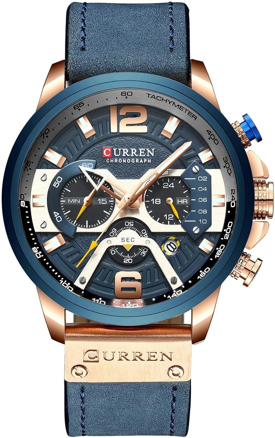 FANMIS Mens Luxury Watches Business Chronograph Dress Waterproof Leather Strap Analog Quartz Wrist Watch FANMIS Mens Luxury Watches Business Chronograph Dress Waterproof Leather Strap Analog Quartz Wrist Watch