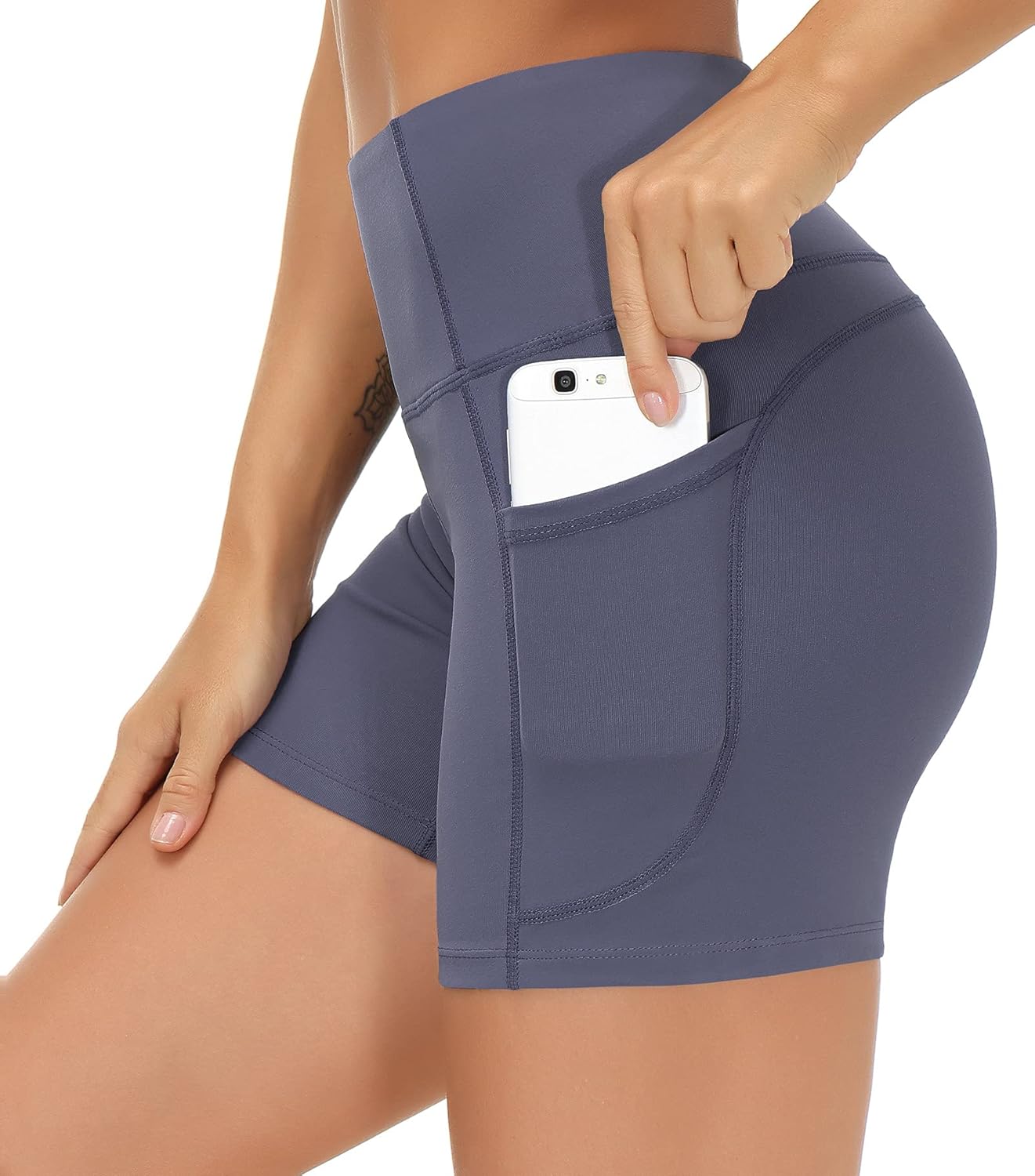 THE GYM PEOPLE Women’s High Waist Workout Shorts Breathable Dolphin Split Elastic Lounge Yoga Shorts THE GYM PEOPLE Women’s High Waist Workout Shorts Breathable Dolphin Split Elastic Lounge Yoga Shorts