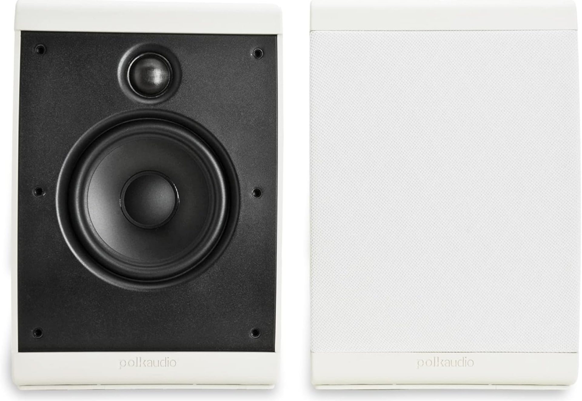 Polk Audio OWM3 Wall and Bookshelf Speakers | The Most High-Performance Versatile Loudspeaker | Paintable Grilles (Pair, White) Polk Audio OWM3 Wall and Bookshelf Speakers | The Most High-Performance Versatile Loudspeaker | Paintable Grilles (Pair, White)