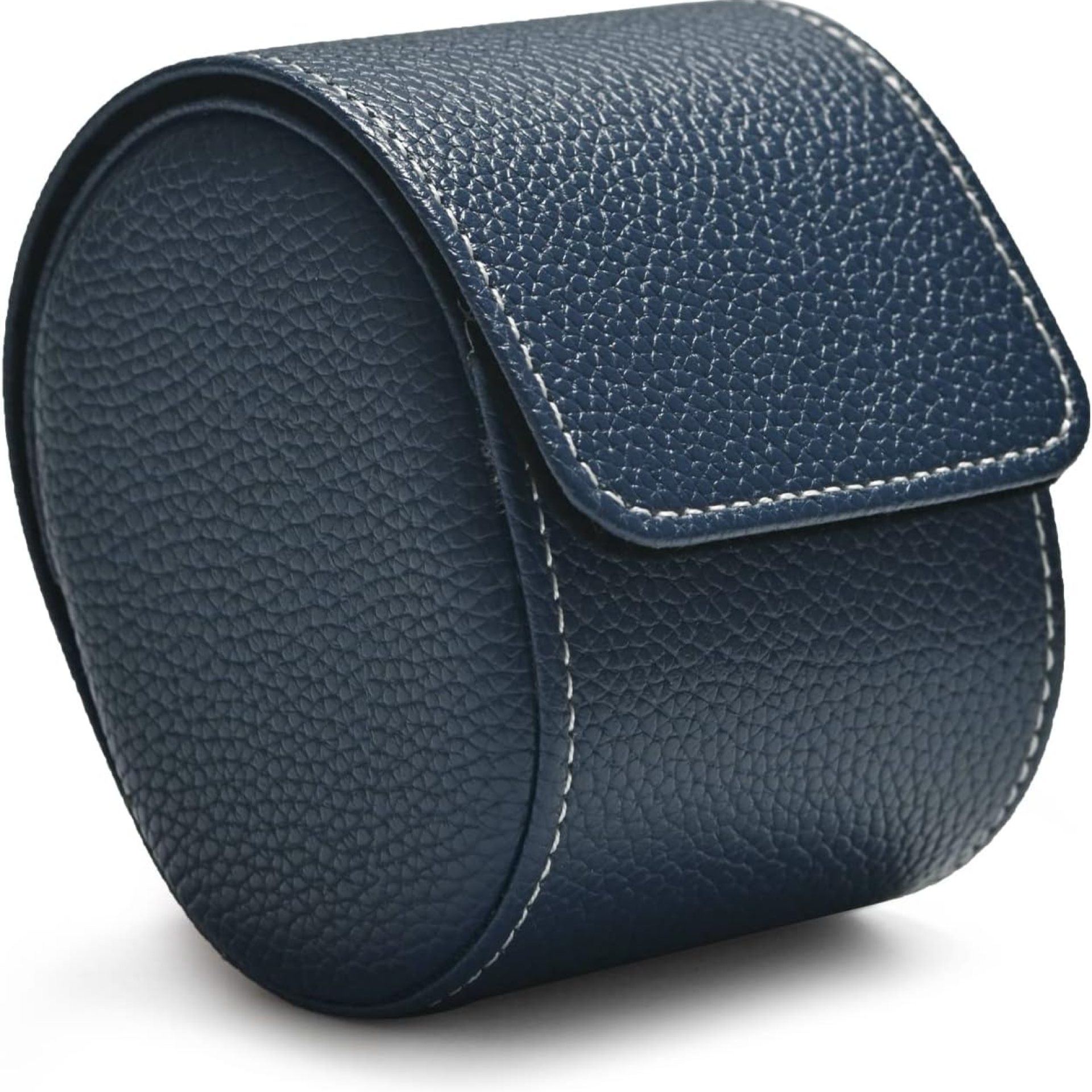 Oirlv Luxury Leather Travel Watch Case Single Watch Box for Men and Women Portable Jewelry Watch Storage Roll Organizer(Blue) Oirlv Luxury Leather Travel Watch Case Single Watch Box for Men and Women Portable Jewelry Watch Storage Roll Organizer(Blue)