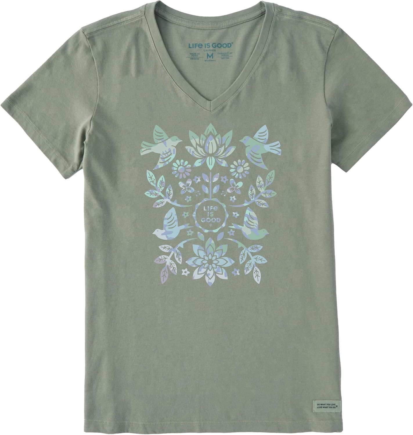 Life is Good Women’s Crusher Tee Shirt, Short Sleeve Cotton Graphic T-Shirts, Folk Art Garden Tie Dye Life is Good Women’s Crusher Tee Shirt, Short Sleeve Cotton Graphic T-Shirts, Folk Art Garden Tie Dye