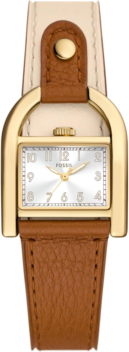 Fossil Women’s Harwell Quartz Stainless Steel and Leather Three-Hand Watch Fossil Women’s Harwell Quartz Stainless Steel and Leather Three-Hand Watch