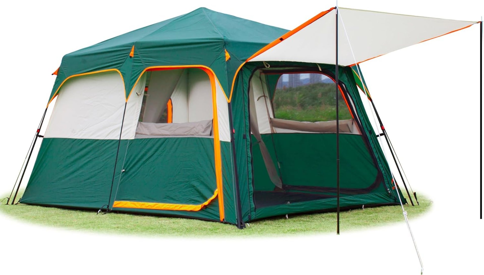 KTT Large Tent 6-8 Person,Family Cabin Tents,Straight Wall,3 Doors and 3 Windows with Mesh,Waterproof,Big Tent for Outdoor,Picnic,Camping,Family,Friends Gathering.…… KTT Large Tent 6-8 Person,Family Cabin Tents,Straight Wall,3 Doors and 3 Windows with Mesh,Waterproof,Big Tent for Outdoor,Picnic,Camping,Family,Friends Gathering.……