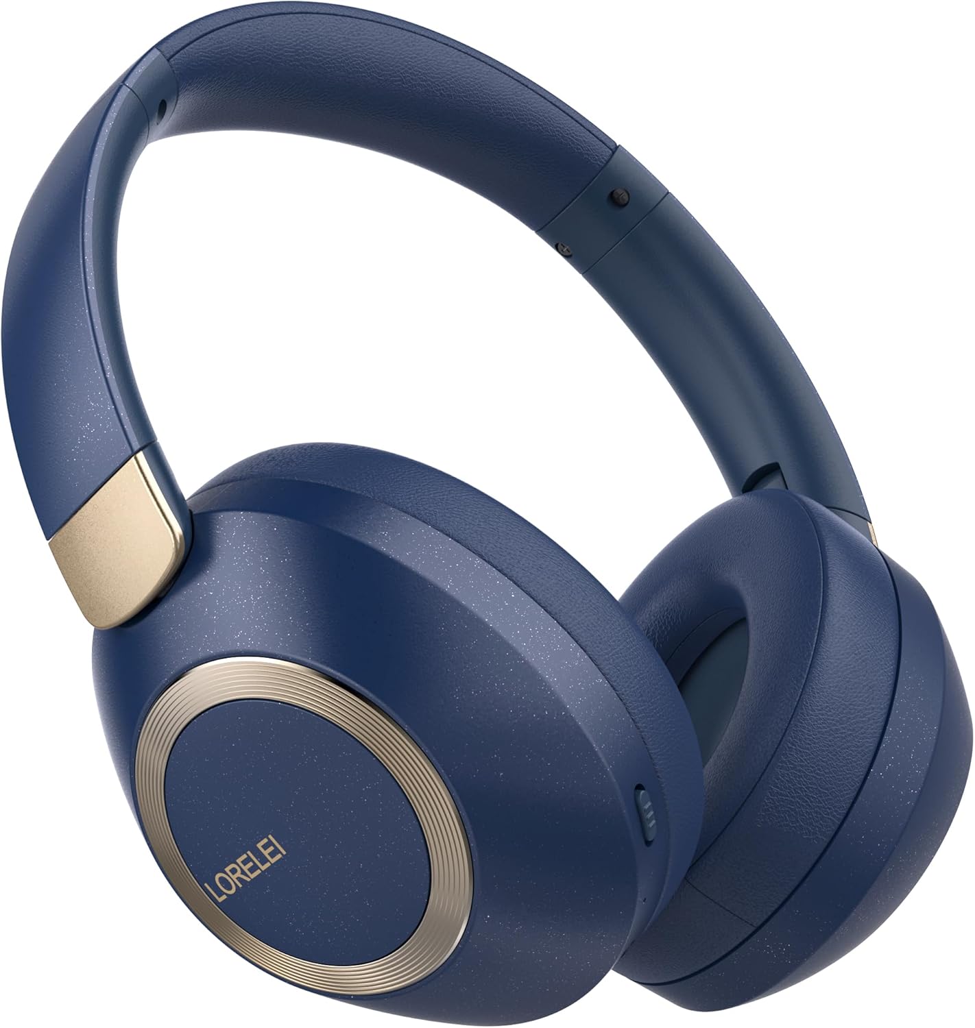 LORELEI B-C6 Wireless Over Ear Headphones, 50H Playtime Foldable Lightweight Bluetooth Headsets, Deep Bass, Built-in Microphone, Memory Foam Earmuff, for Travel, Home Office (Navy Blue) LORELEI B-C6 Wireless Over Ear Headphones, 50H Playtime Foldable Lightweight Bluetooth Headsets, Deep Bass, Built-in Microphone, Memory Foam Earmuff, for Travel, Home Office (Navy Blue)