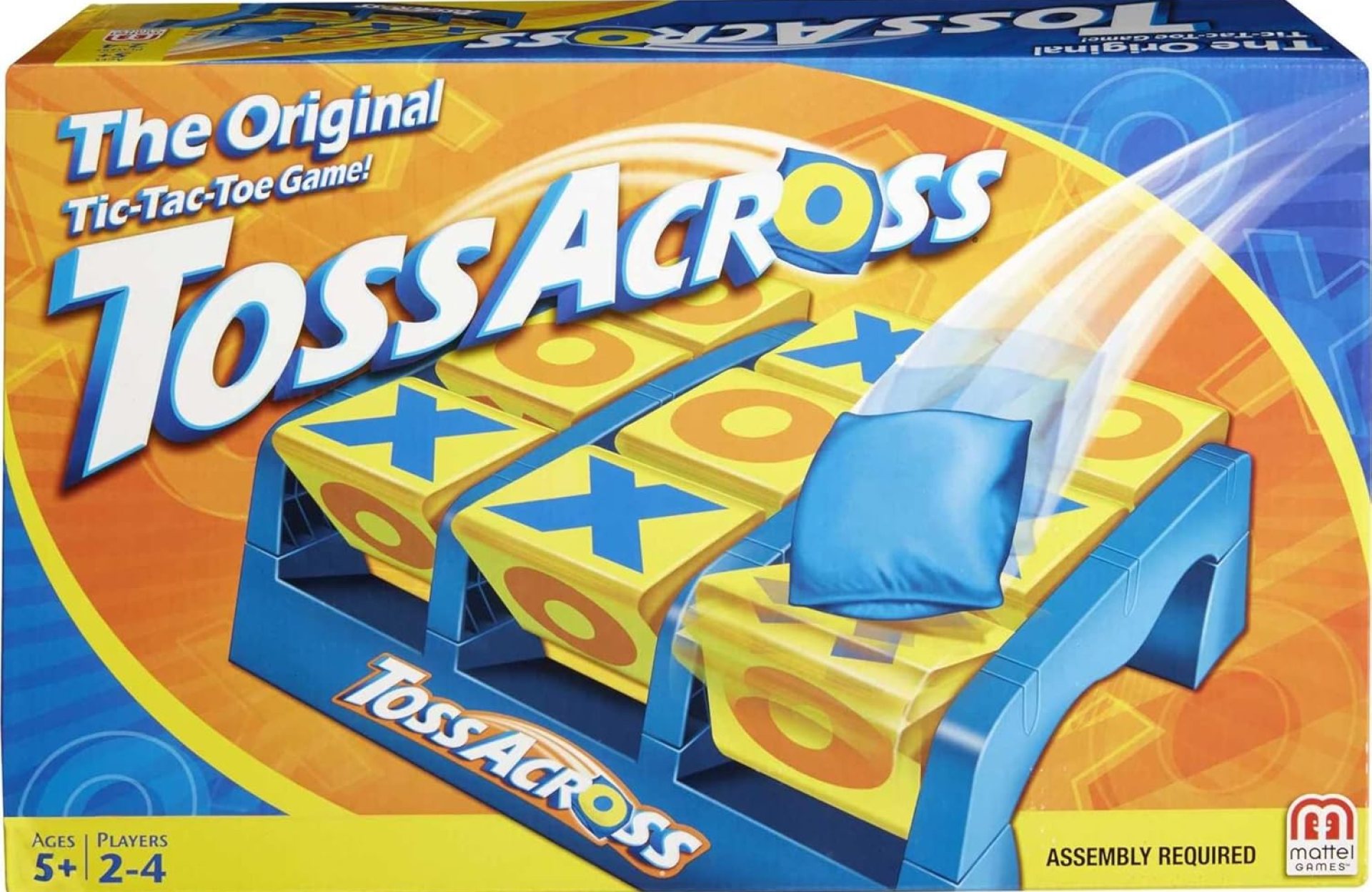 Mattel Games Toss Across Kids Outdoor Game, Bean Bag Throw for Camping & Family Nights, Get 3-in-a-Row for 2 to 4 Players Mattel Games Toss Across Kids Outdoor Game, Bean Bag Throw for Camping & Family Nights, Get 3-in-a-Row for 2 to 4 Players