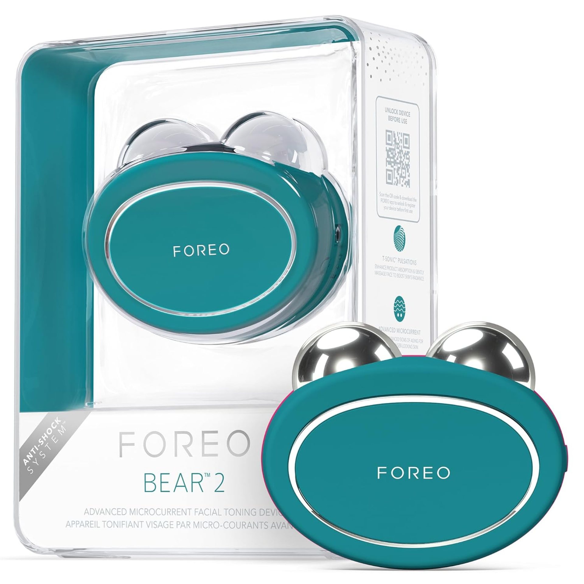 FOREO Bear 2 Advanced Lifting & Toning Microcurrent Facial Device – Anti Aging Face Sculpting Tool – Instant Face Lift – Firm & Contour – Non-Invasive – Increases Skin Care Absorption FOREO Bear 2 Advanced Lifting & Toning Microcurrent Facial Device – Anti Aging Face Sculpting Tool – Instant Face Lift – Firm & Contour – Non-Invasive – Increases Skin Care Absorption