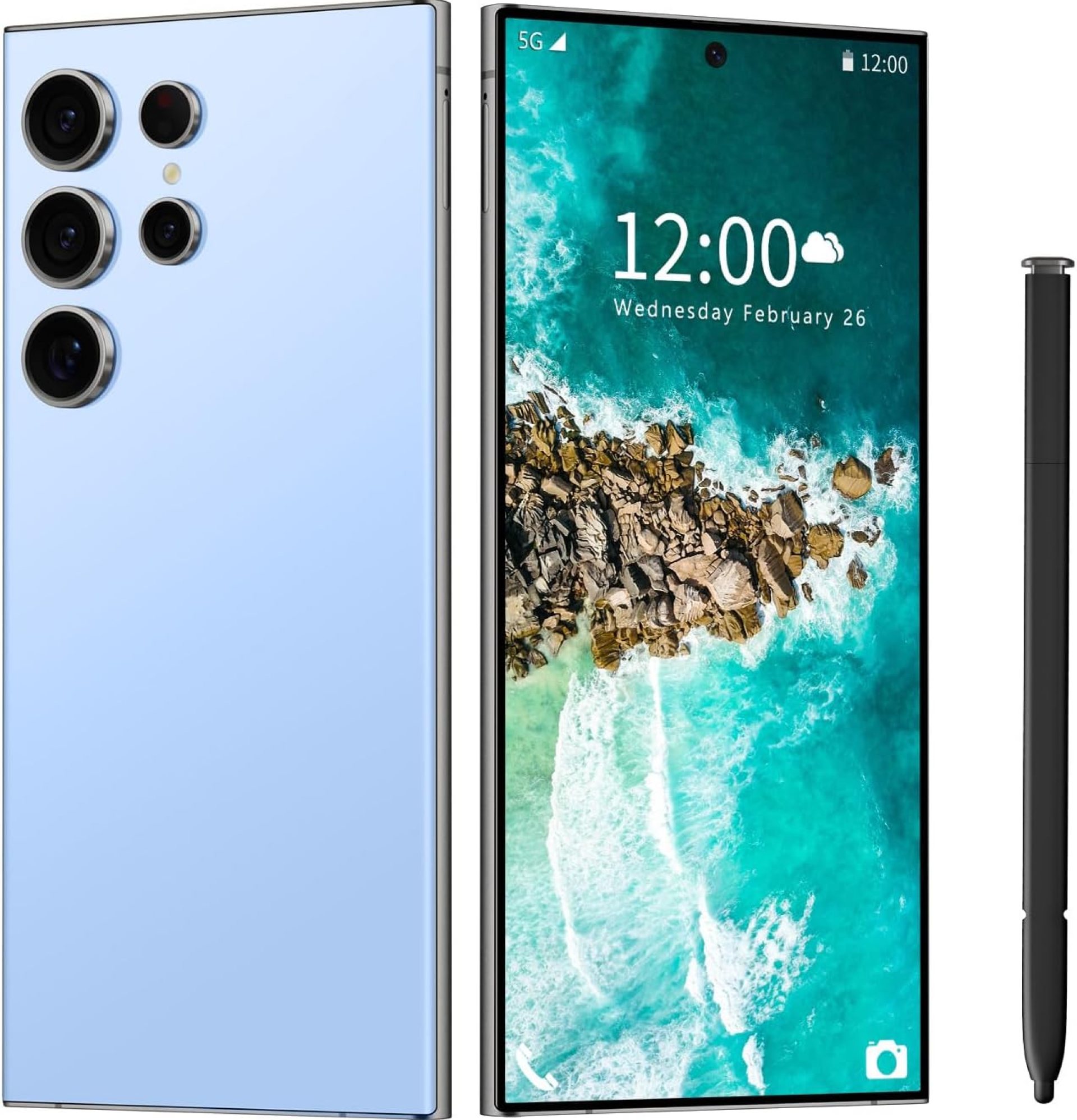 I24 Ultra 5G Unlocked Smartphone,6GB+256GB Fully Unlocked Cell Phone for Android 13, 6.8″ Unlocked Cell Phone, 6800mAh, 48MP+108MP Dual Camera/Dual SIM/Fingerprint Lock/Face (Blue) I24 Ultra 5G Unlocked Smartphone,6GB+256GB Fully Unlocked Cell Phone for Android 13, 6.8″ Unlocked Cell Phone, 6800mAh, 48MP+108MP Dual Camera/Dual SIM/Fingerprint Lock/Face (Blue)