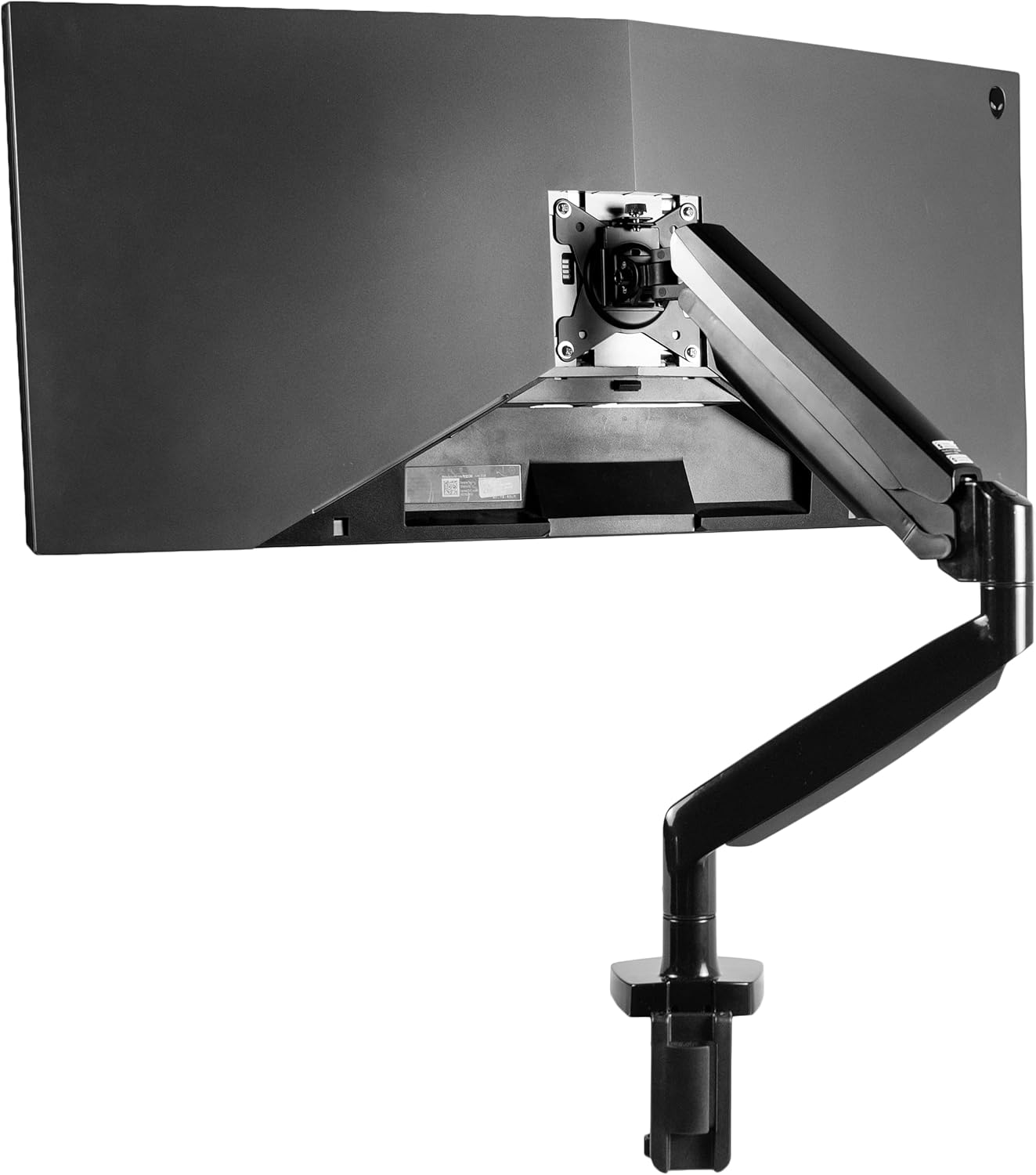 VIVO Premium Aluminum Heavy Duty Single Monitor Arm for Ultrawide Monitor up to 40 inches and 32 lbs, Desk Mount Stand, Pneumatic Height, Max VESA 100×100, Black, STAND-V101Q VIVO Premium Aluminum Heavy Duty Single Monitor Arm for Ultrawide Monitor up to 40 inches and 32 lbs, Desk Mount Stand, Pneumatic Height, Max VESA 100×100, Black, STAND-V101Q