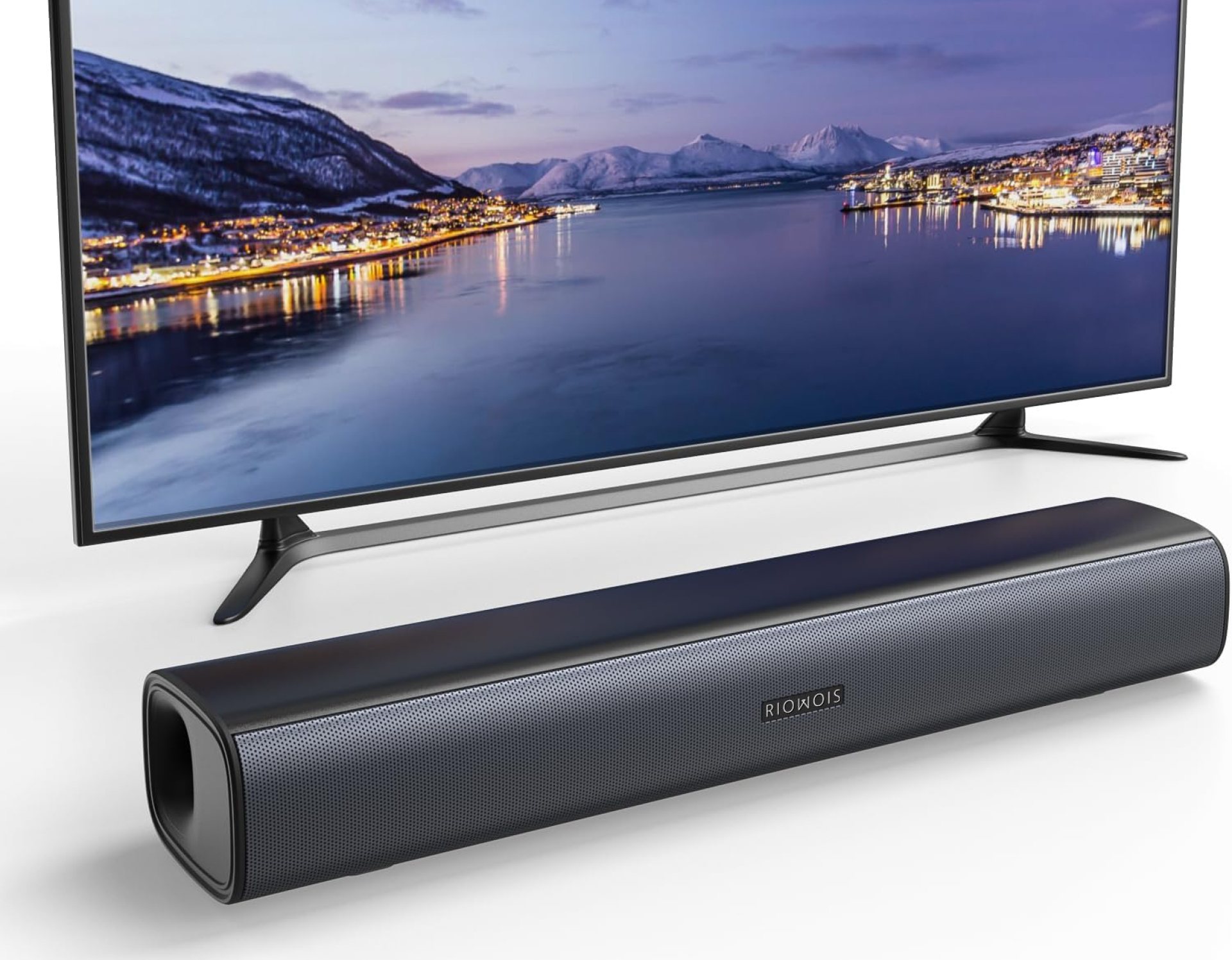 Sound Bar for Smart TV, Soundbar TV Speakers with Customized Bass Reflector, Compact Design and Easy Set up, Home Audio Surround Sound System for TV PC Projector, Wall Mountable Sound Bar for Smart TV, Soundbar TV Speakers with Customized Bass Reflector, Compact Design and Easy Set up, Home Audio Surround Sound System for TV PC Projector, Wall Mountable
